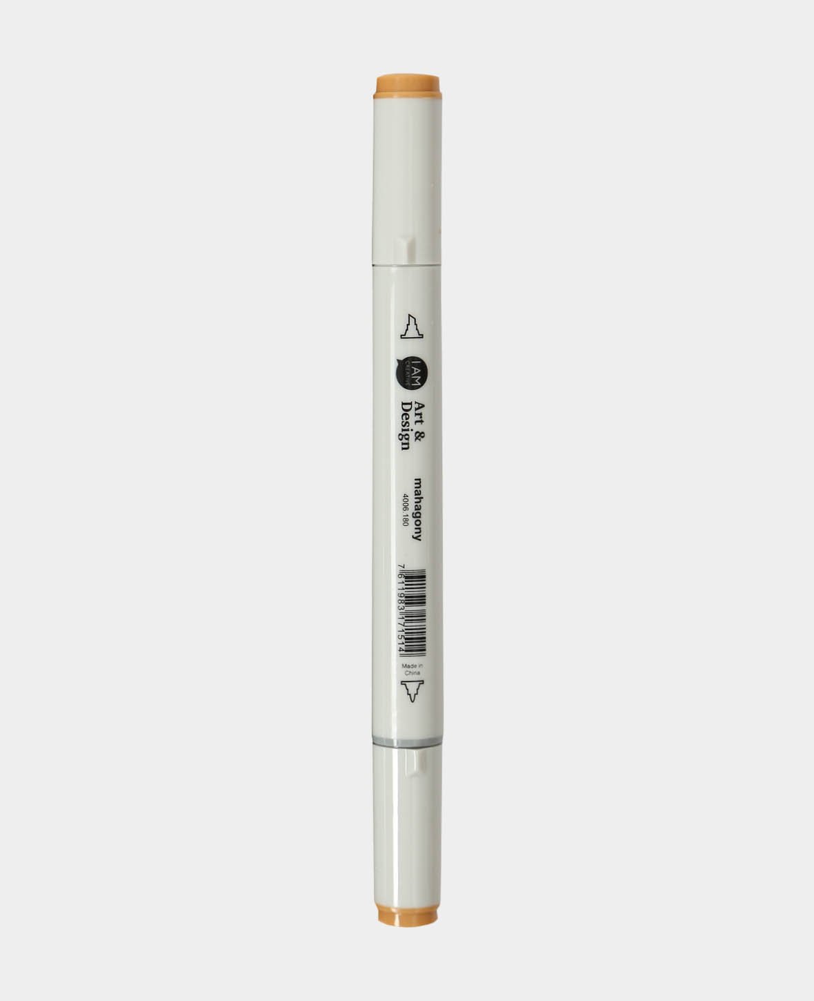Art & Design Marker, double-ended felt pen, waterproof, Mahogany, line width 1 - 7 mm