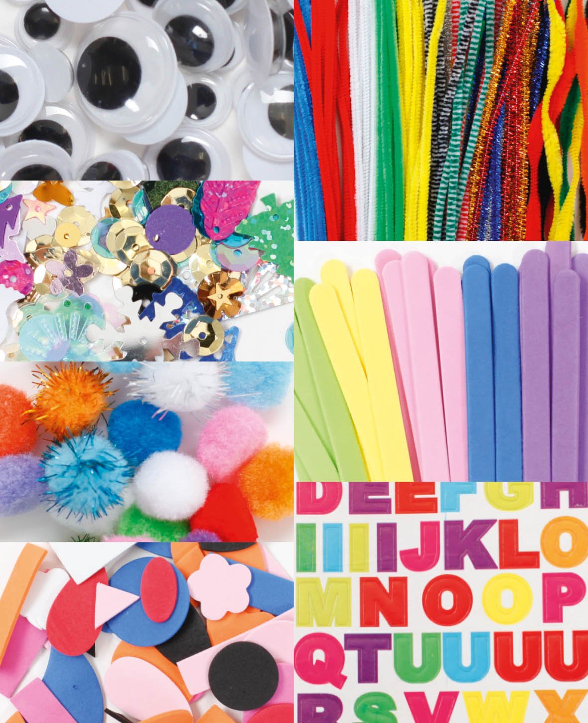 Zip Bag Craft Mix, 250 pcs.