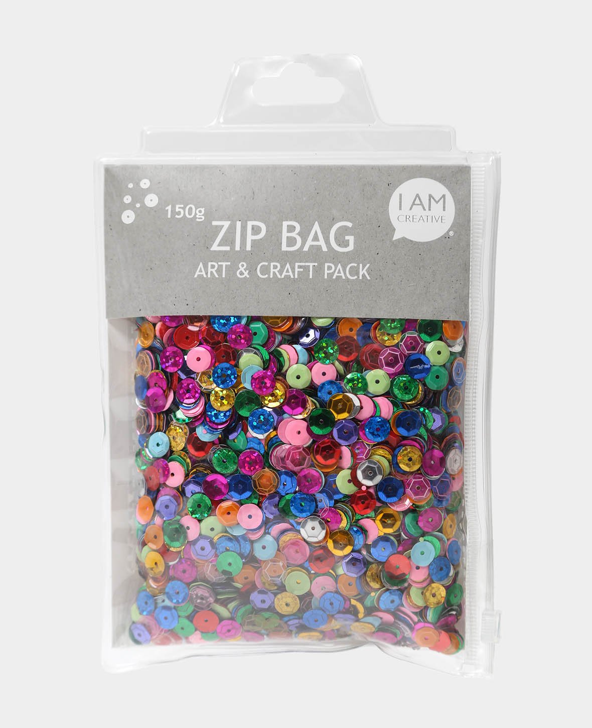Zip Bag Sequins, 150 g