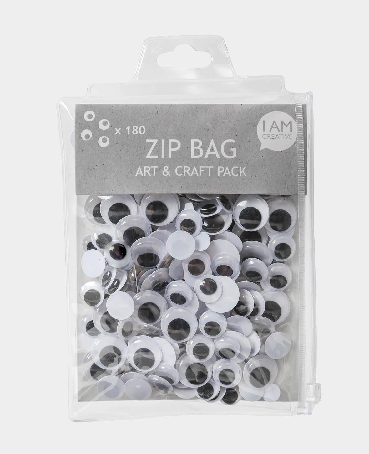 Zip Bag Wackelaugen, 180 tlg.