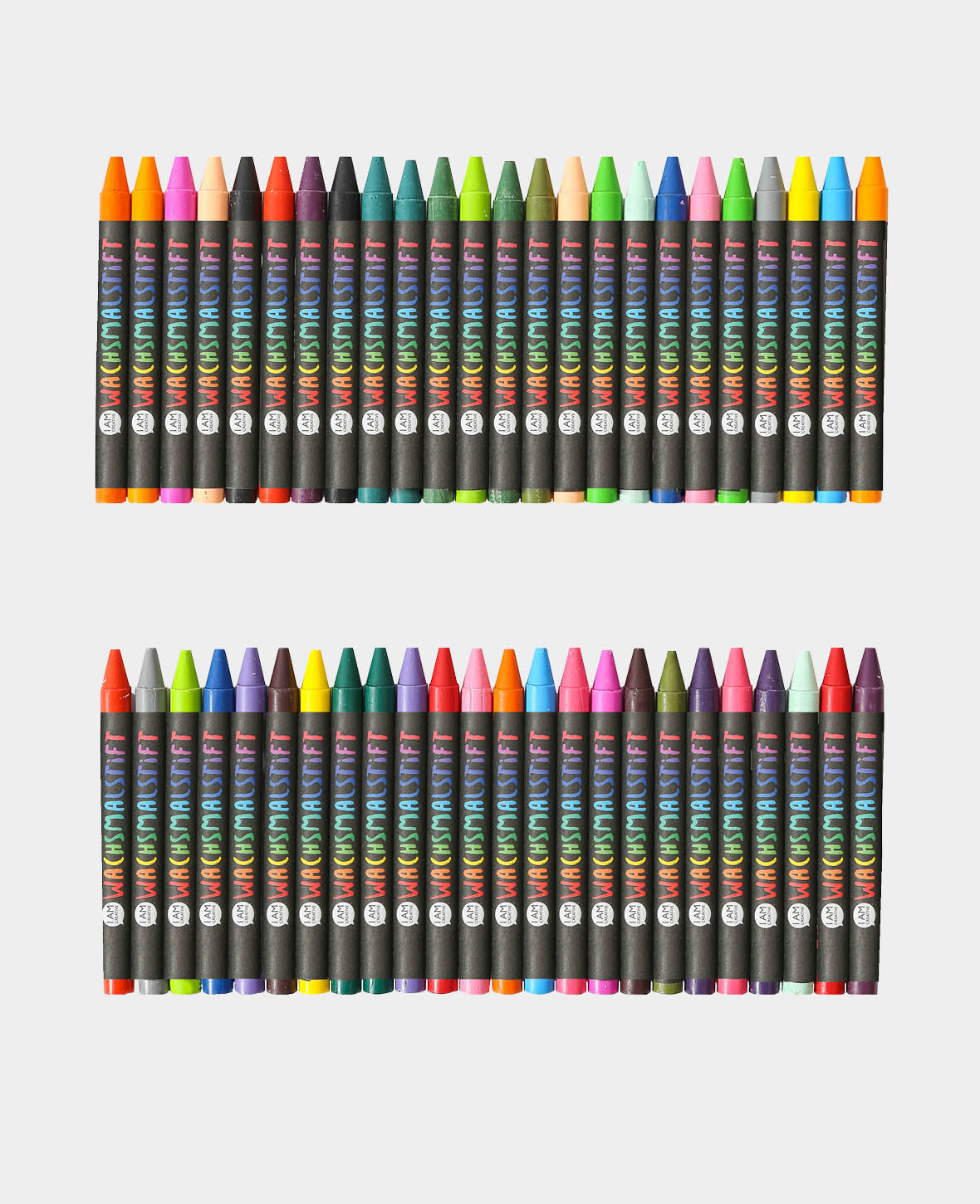 Big Pack Wachsmalstifte, Wachsmalkreide für Kinder assortiert mit 48 Farben, 48 Stk.