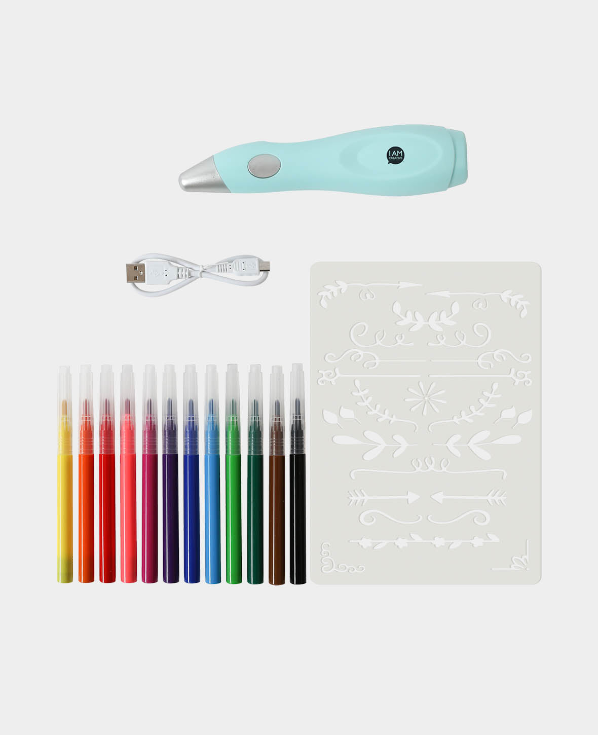 Airbrush Set, 15 pieces incl. pens