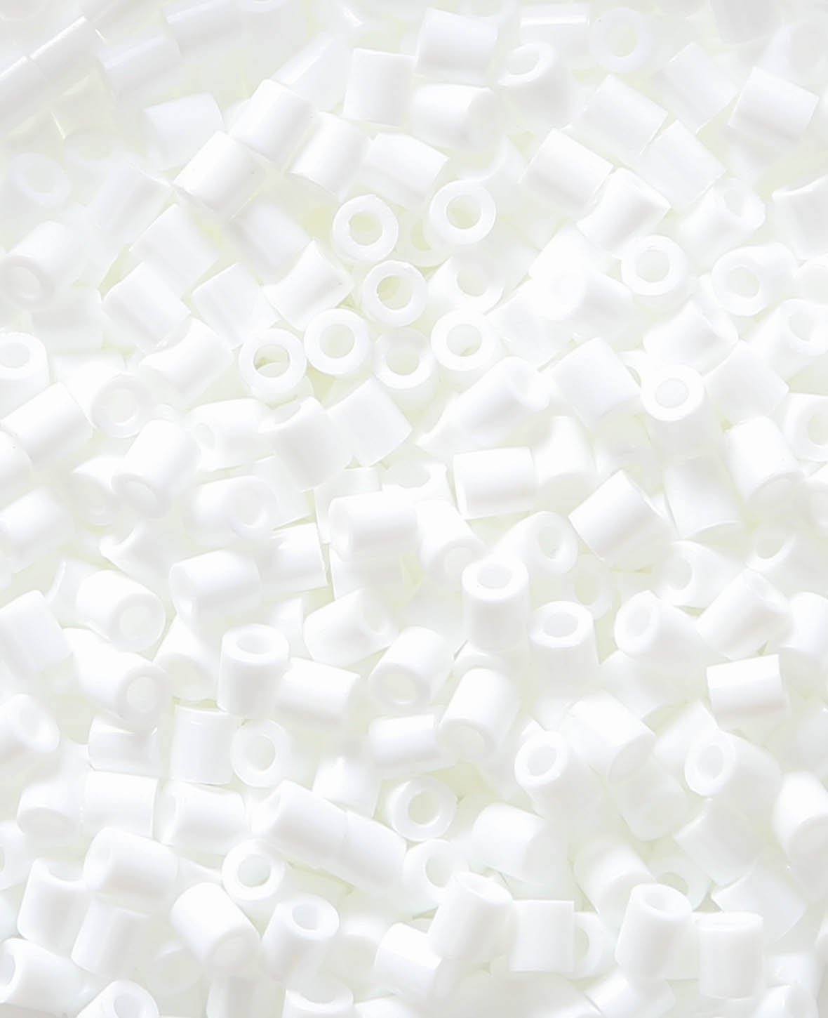 Iron-on beads in bag, white, ø 5 mm, 1,000 pieces