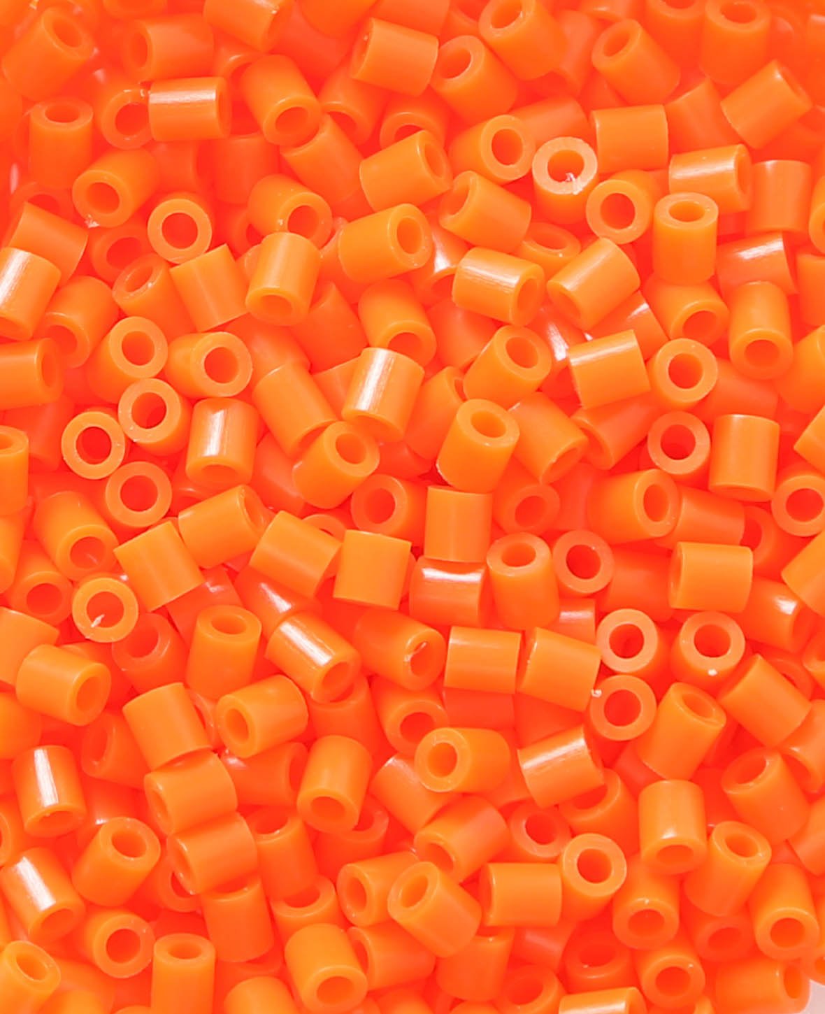 Melt-Fuse Beads in Bag, Orange, ø 5 mm, 1,000 pcs