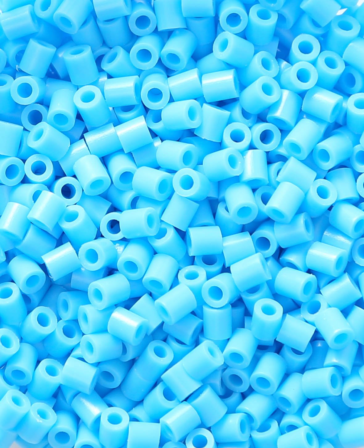 Iron-on Beads in Bag, Light Blue, ø 5 mm, 1,000 pcs