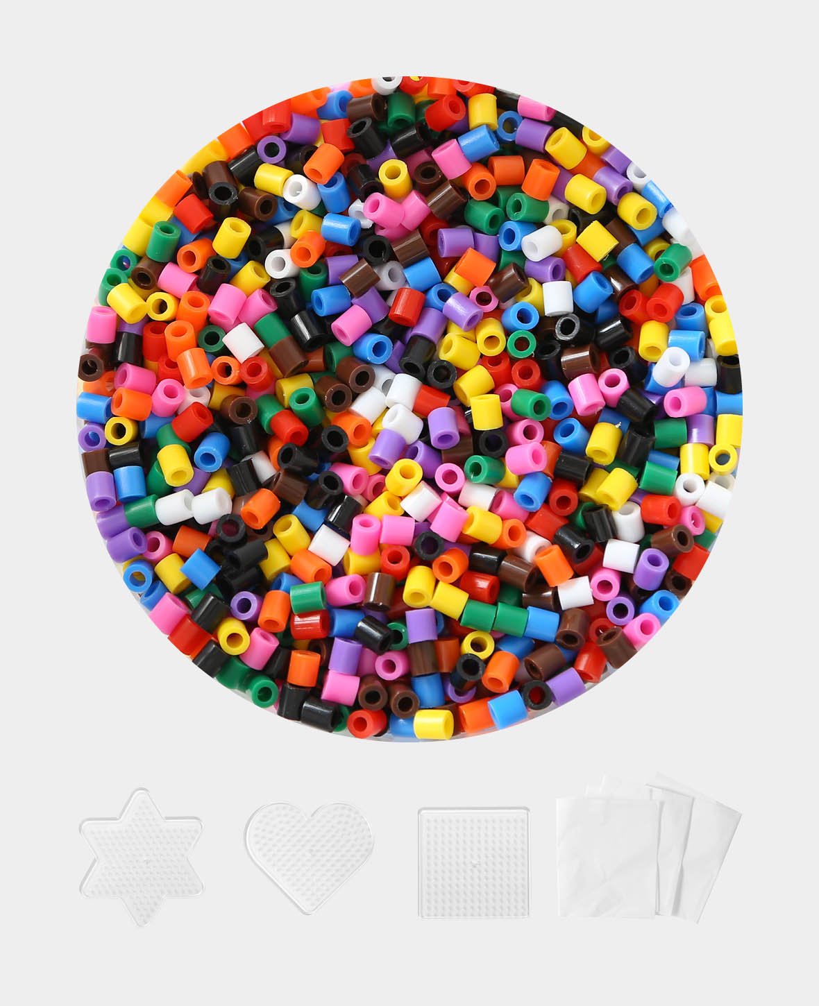 Ironing beads in a bucket, colorful mix, 5,000 pieces