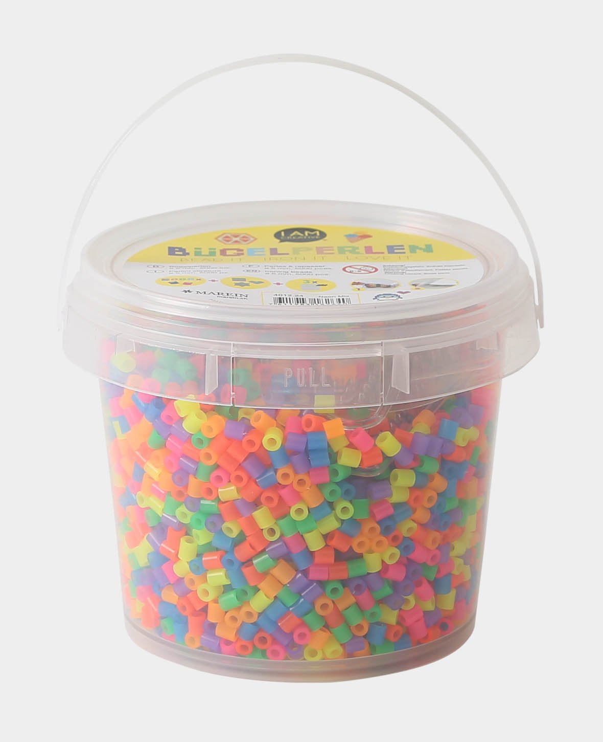 Hama Beads in a Bucket, Neon Mix, 5,000 Pieces