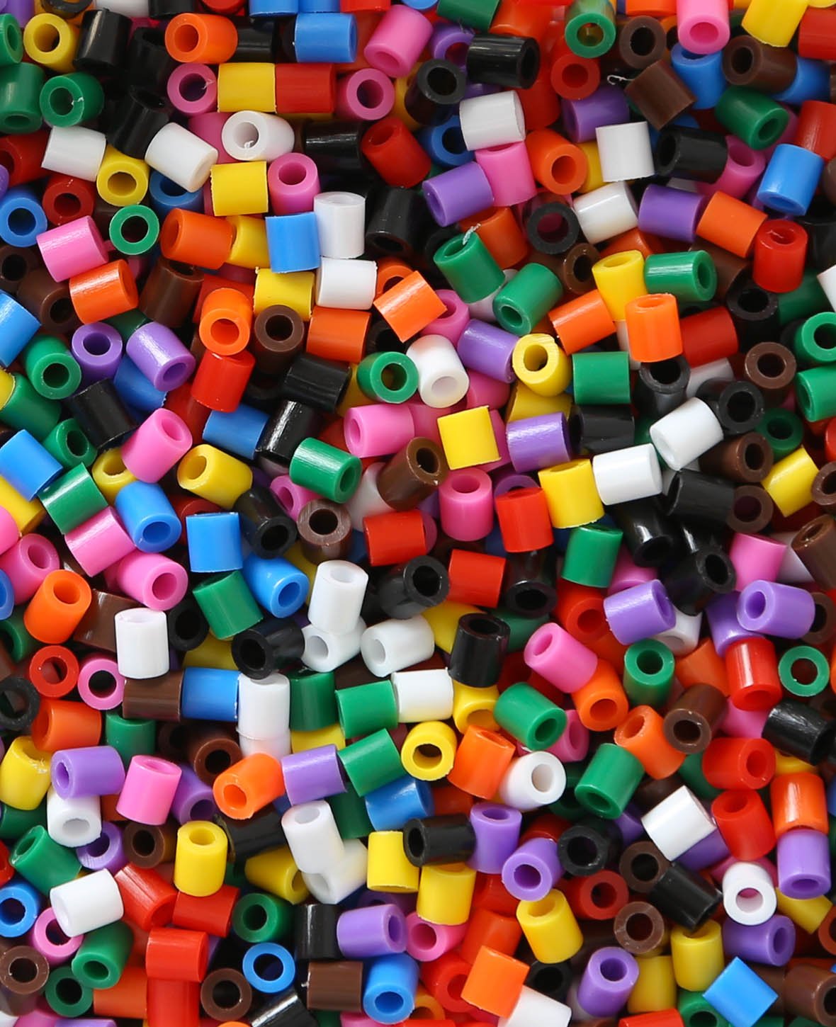 Ironing beads in a bucket, colourful, ø 5 mm, 10'000 pcs.