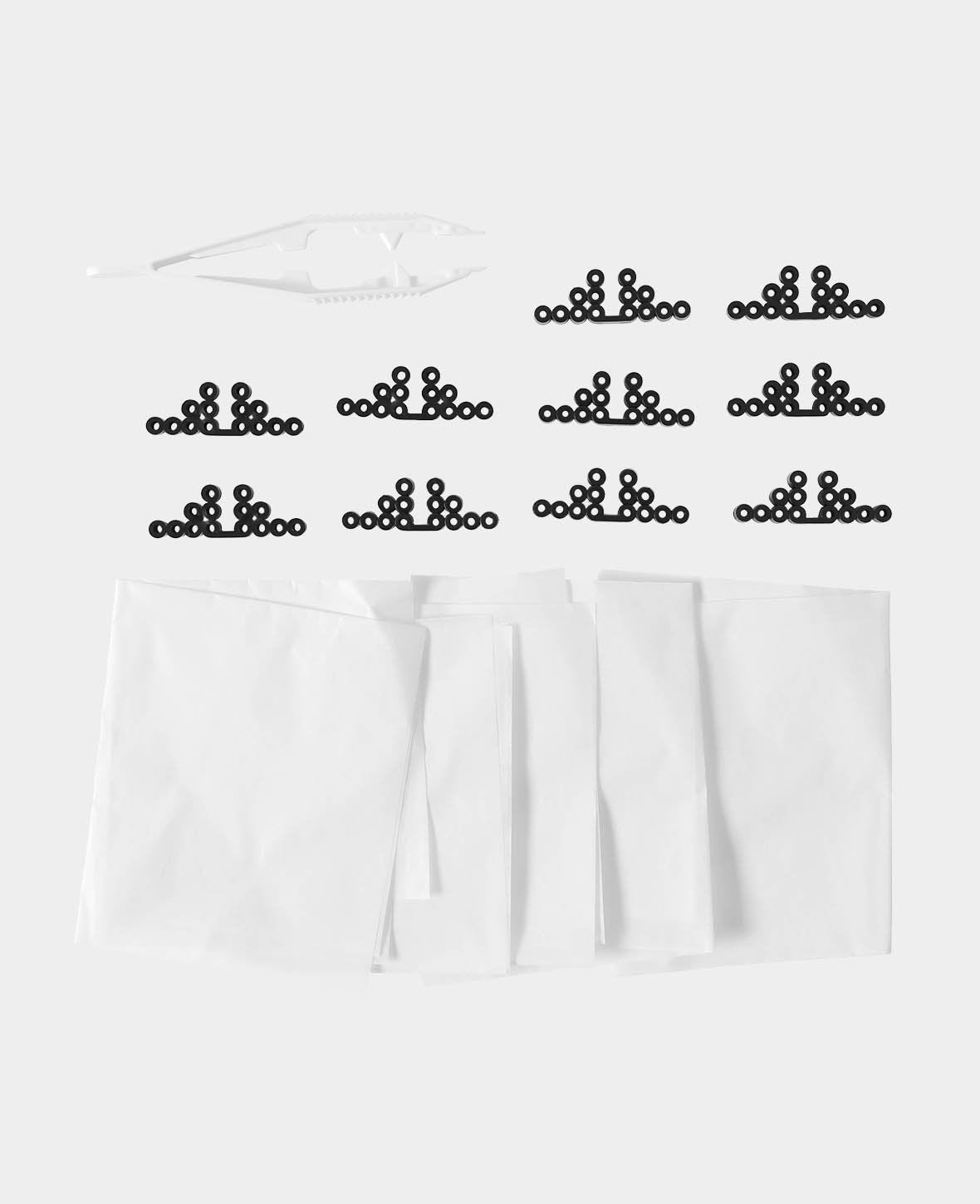 Ironing Beads Accessory Set, Tool Set with Bead Tweezers, Motif Stand and Ironing Paper, 16 Pieces
