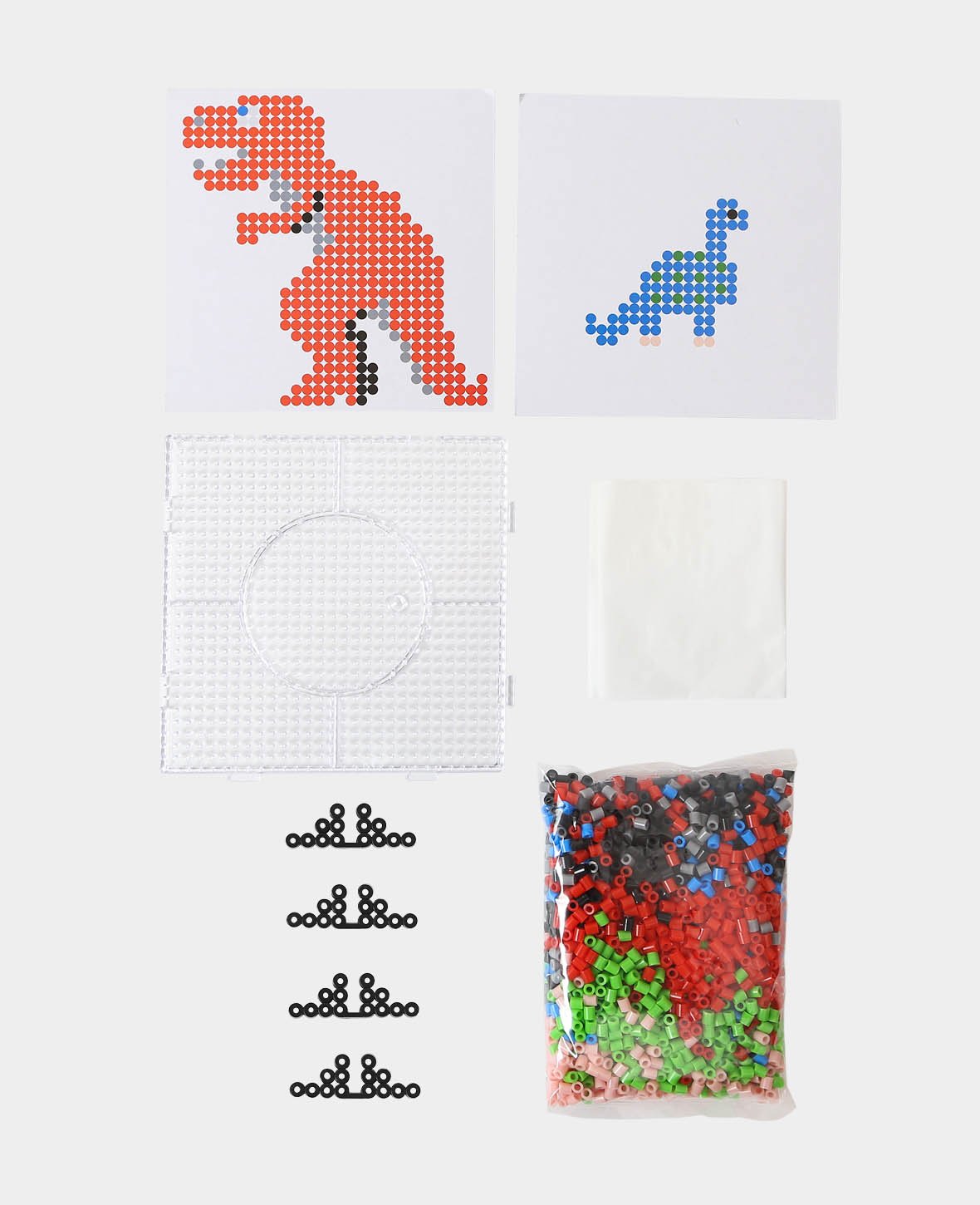 Iron-on Bead Set Dino, ø 5 mm, 2,108 pieces