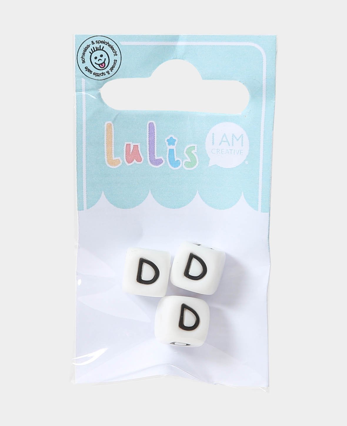 Letter D for dummy chains, B/W, 1 x 1 cm, 3 pcs.