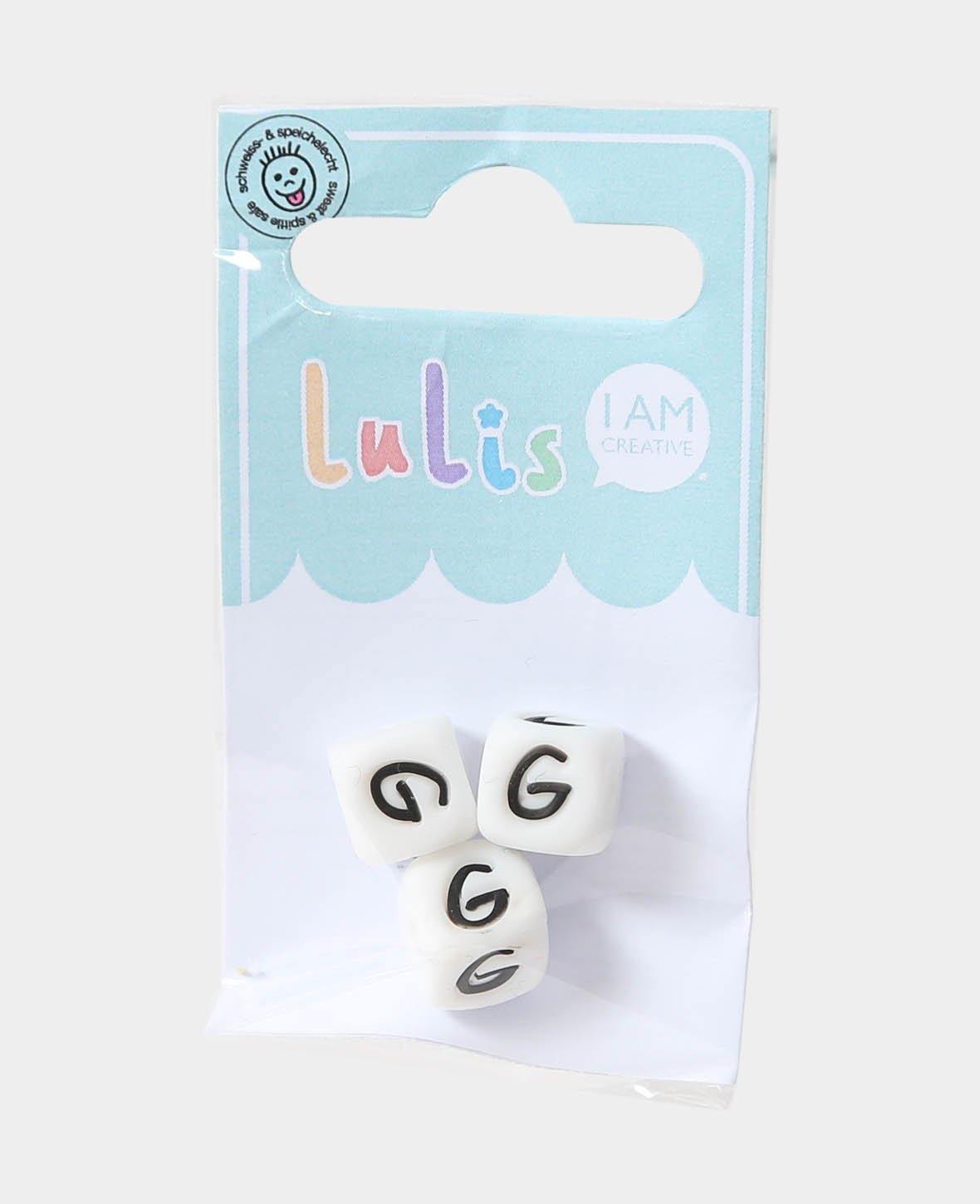Letters G for dummy chains, B/W, 1 x 1 cm, 3 pcs.