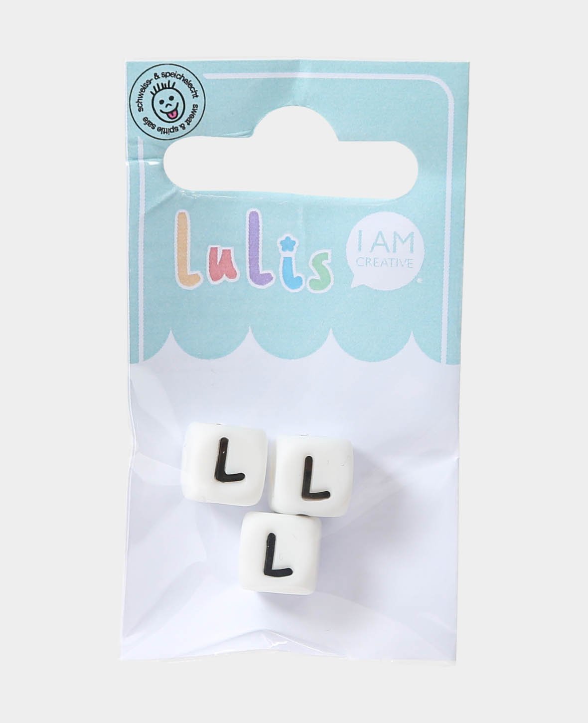 Letters L for dummy chains, B/W, 1 x 1 cm, 3 pcs.