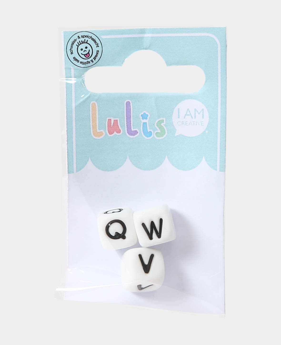 Letters Q V W for dummy chains, B/W, 1 x 1 cm, 1 pc each.