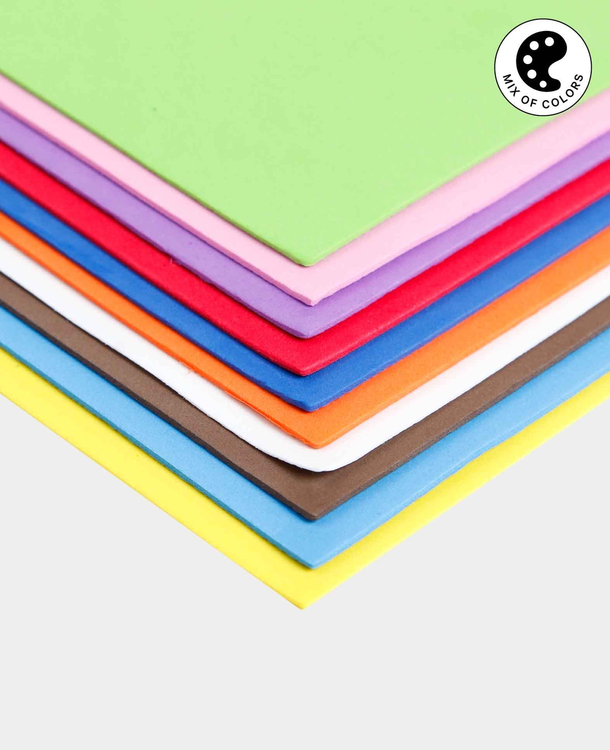 Foam Rubber Set A4, Assorted, 2mm x 30 x 40 cm, 10 Pieces