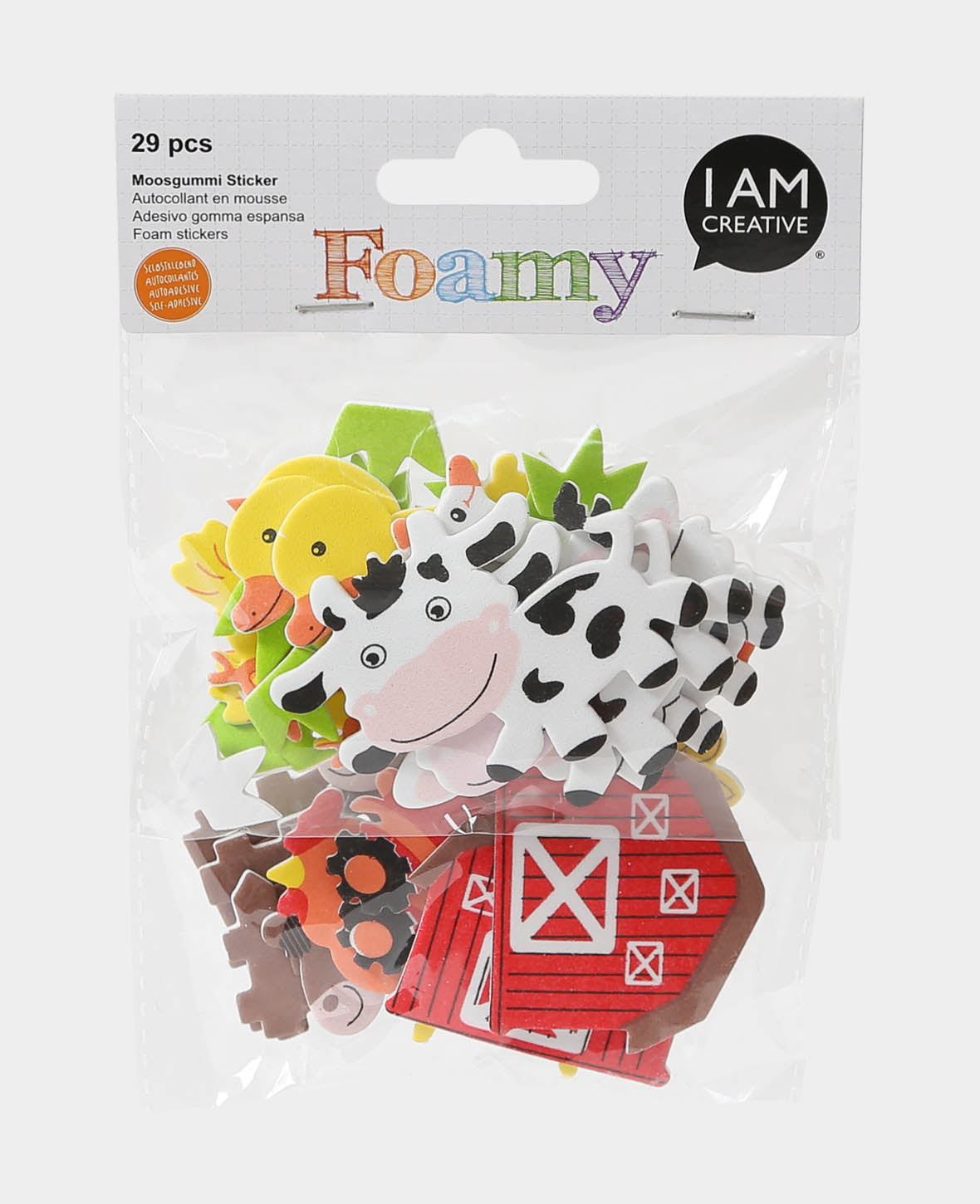 Autocollants en mousse ferme La Ferme, 3,5-7 cm, 29 p.
