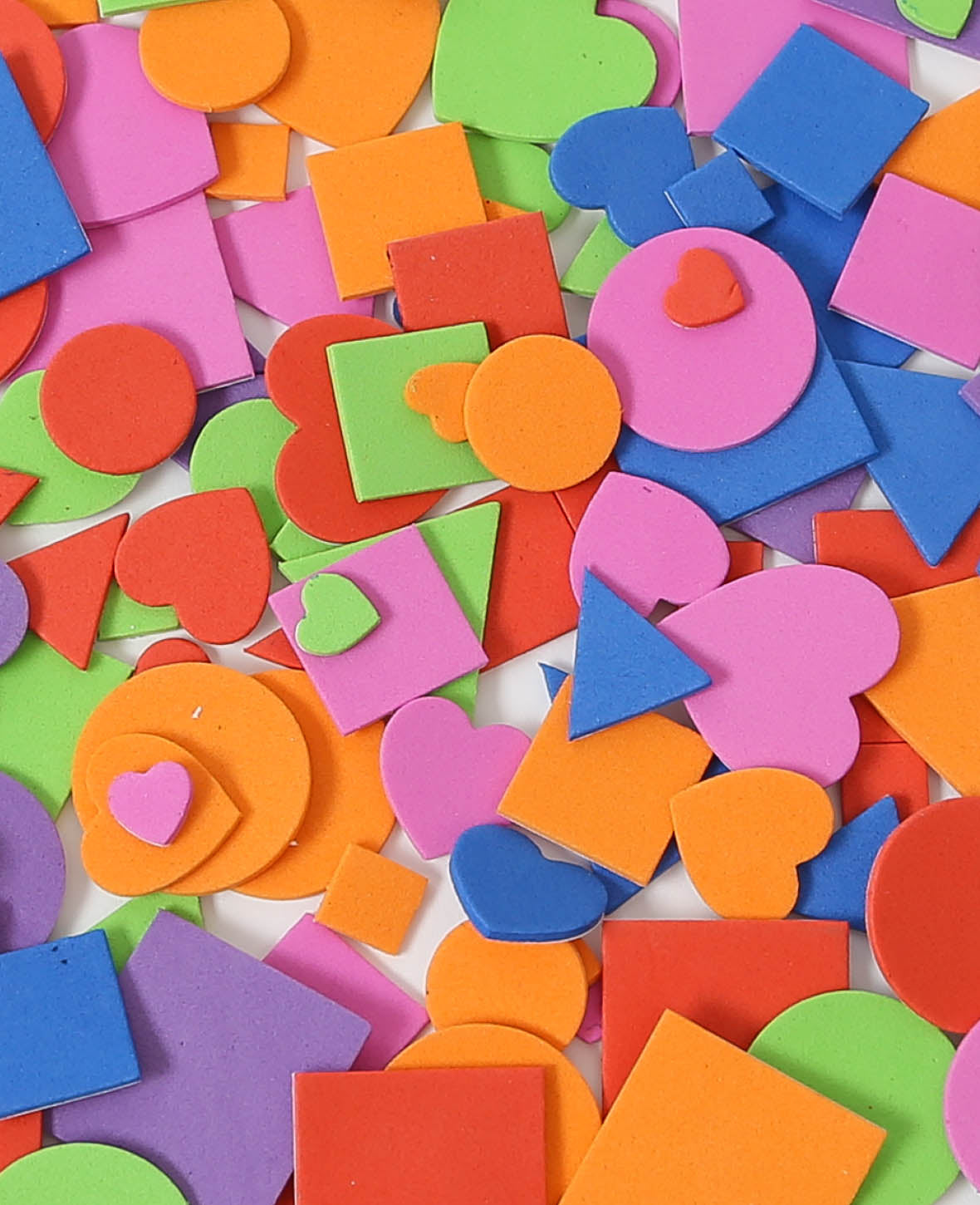 Moosgummi Sticker Formen, 1-3 cm, 576 Stk.