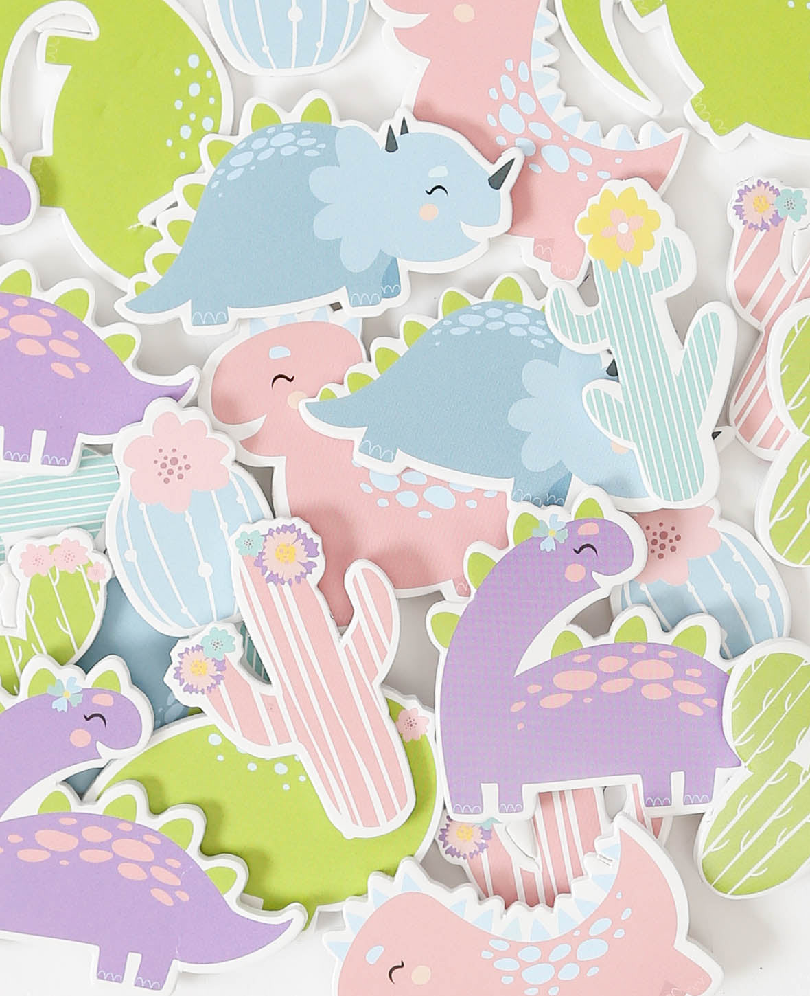 Moosgummi Babydinos, ca. 4.5 x 5 cm, 21 Stk.