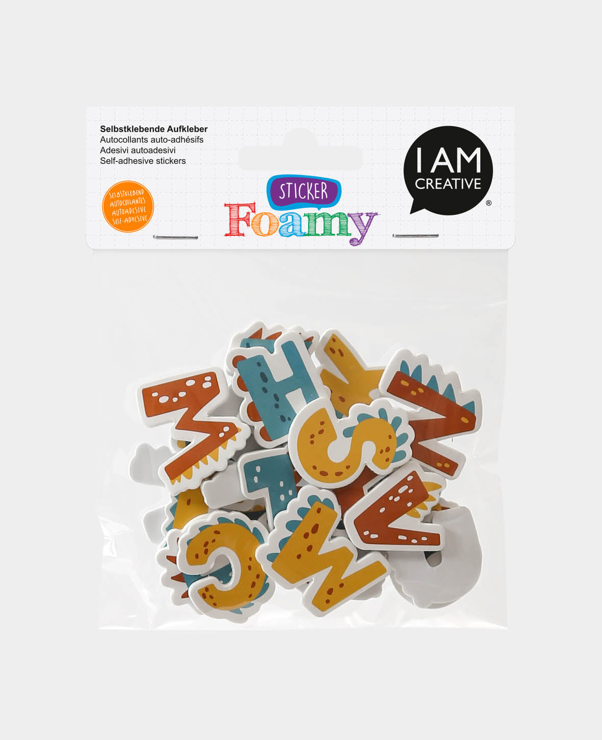 Foam letters A-Z, 2.5 x 3.5 cm, 26 pcs.