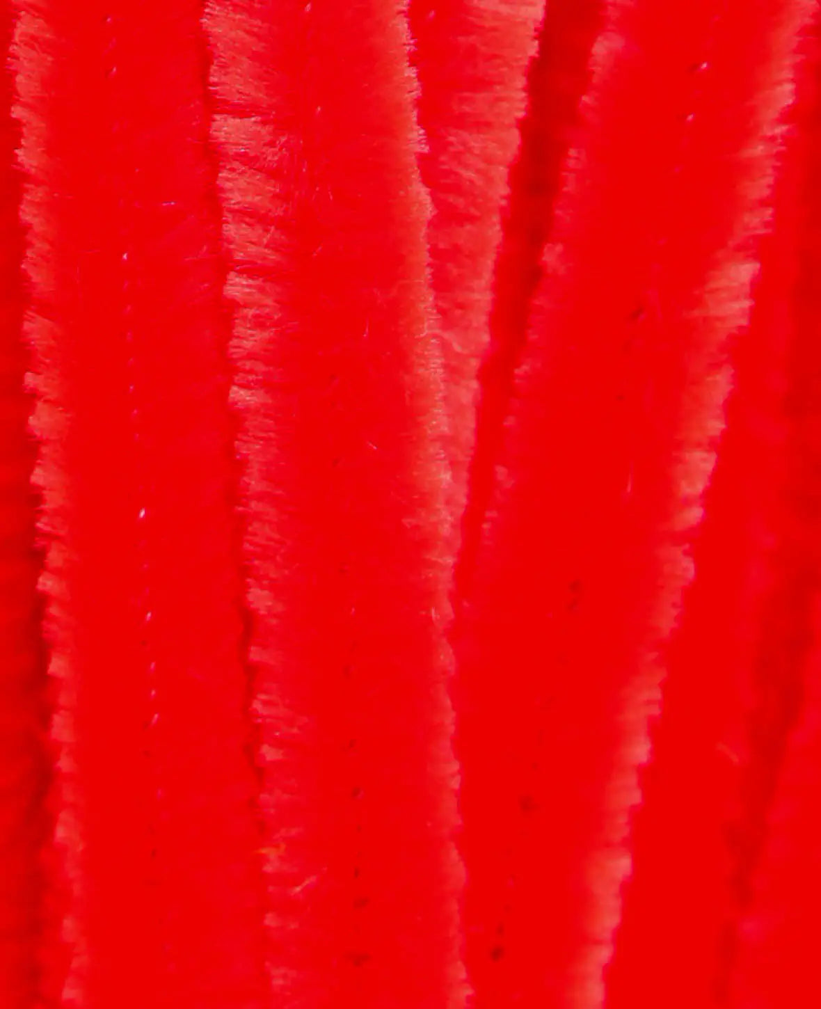 Fil chenille / cure-pipe, rouge, ø 9 mm x 50 cm, 10 pièces