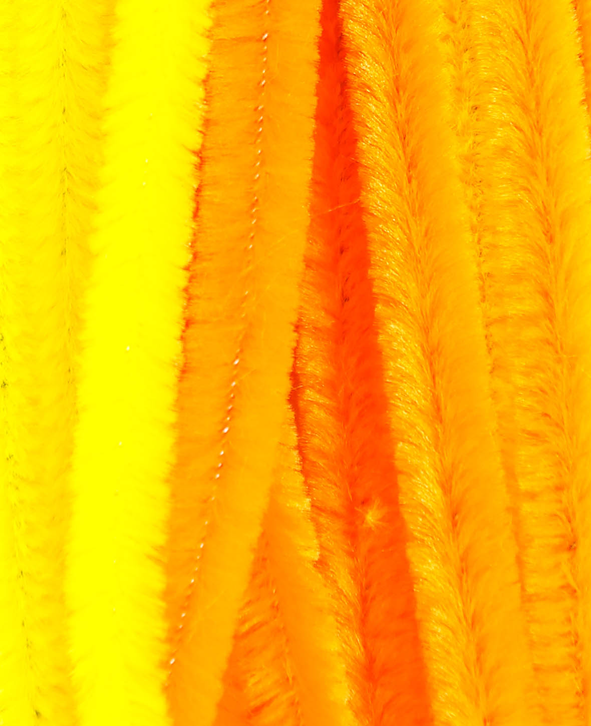 Chenille/cure-pipes, mélange jaune, ø 9 mm x 50 cm, 12 pièces
