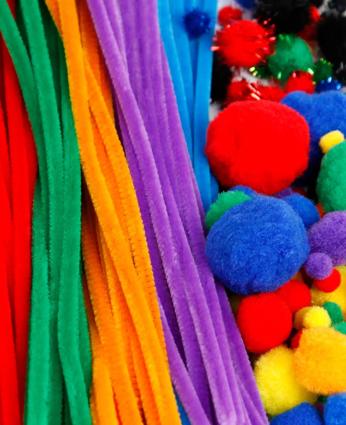Chenille, Pompon, and Googly Eye Set, Assorted, 300 Pieces