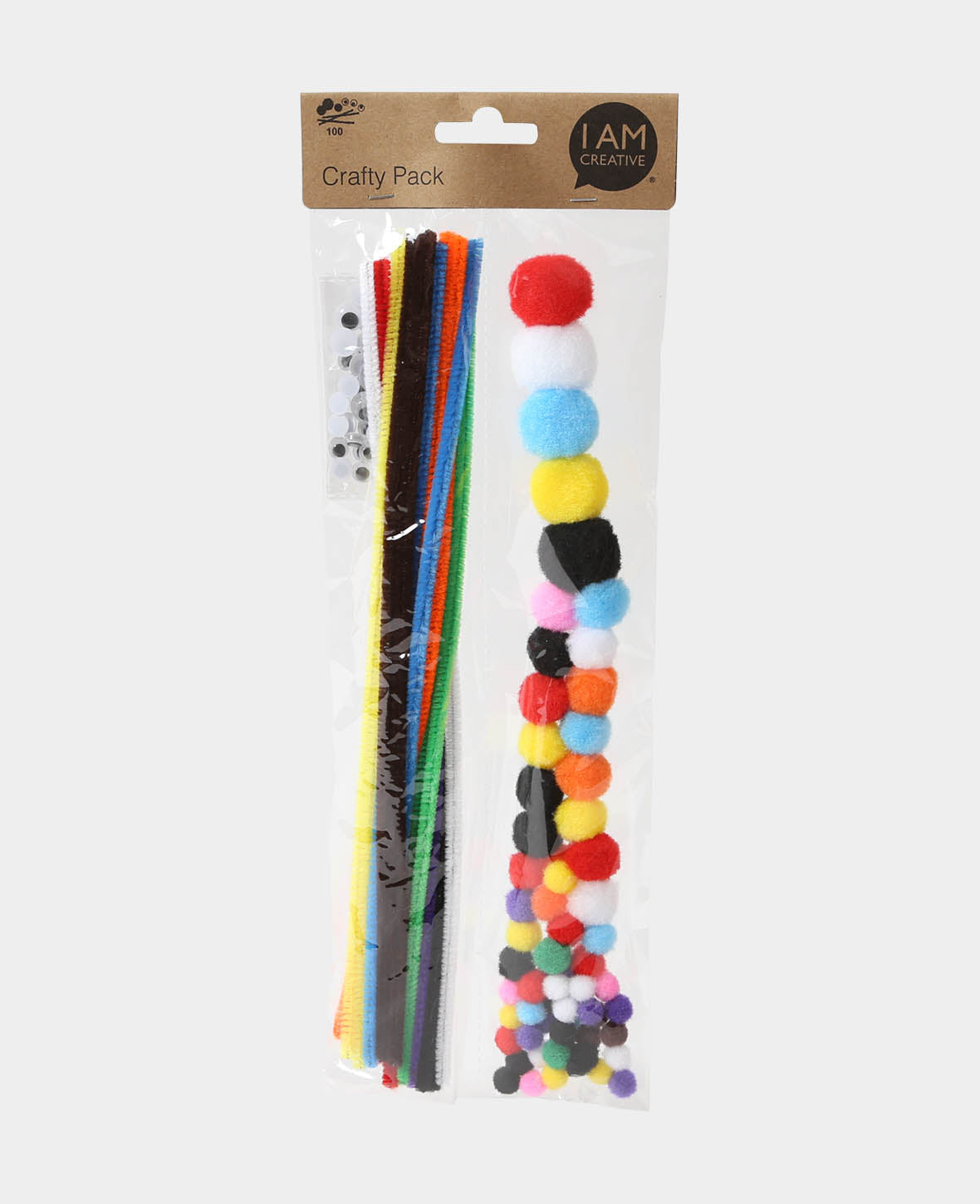 Chenille & Pom-Pom Set, multicolored