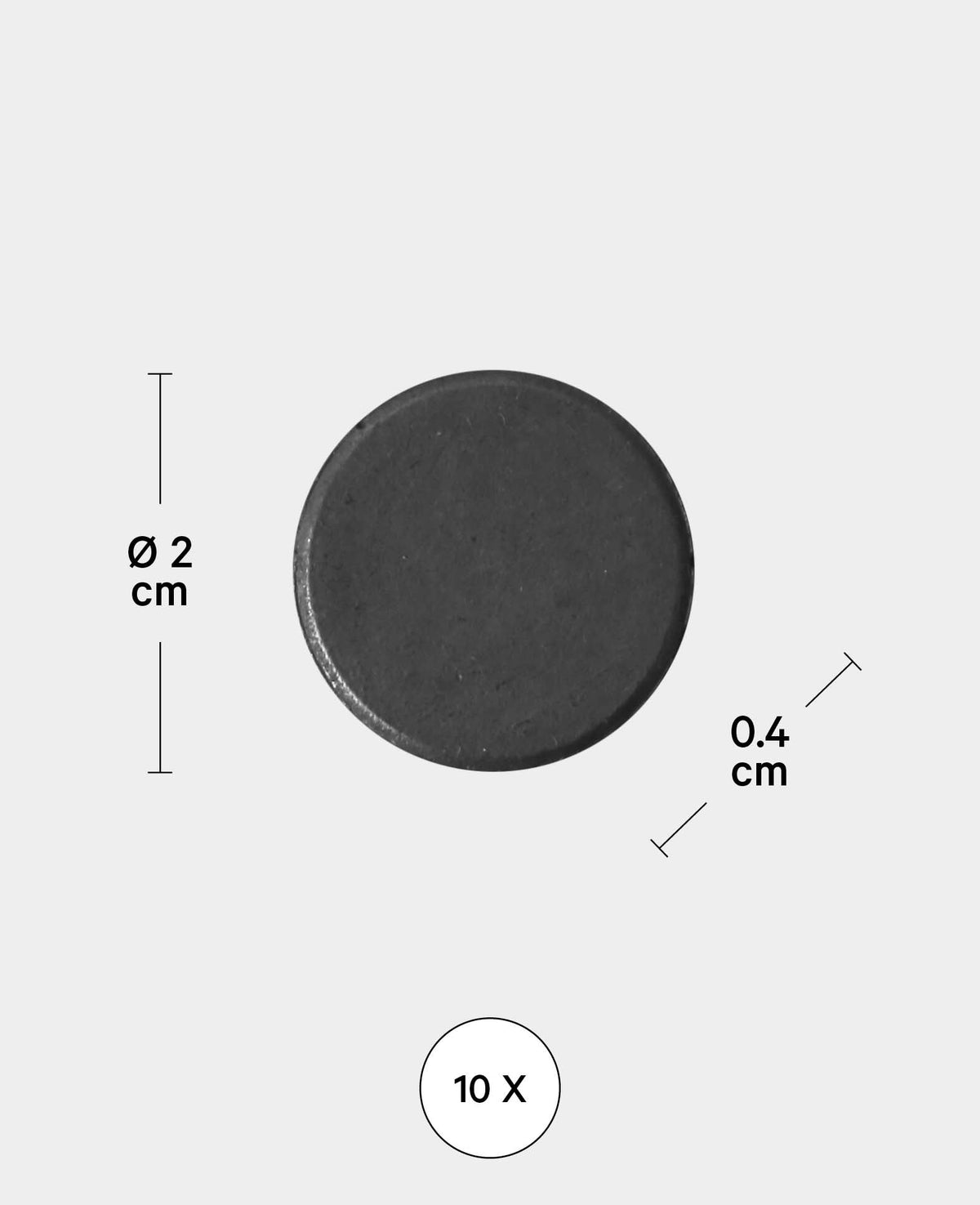 Magnete ø 20 mm, 10 Stk.