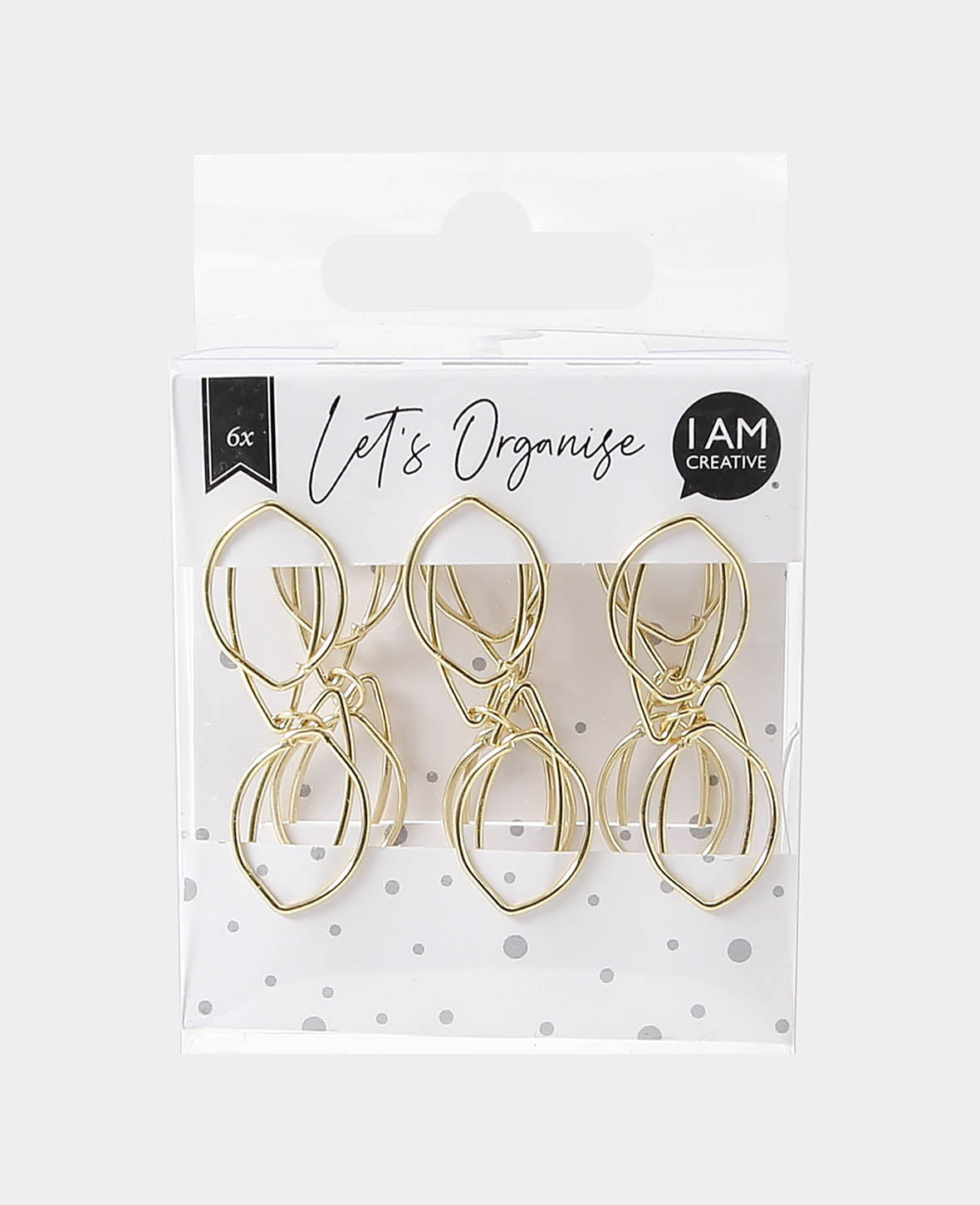 Clips photo, pinces photo avec articulation mobile, ouverture max. 15 mm, doré, 6 pcs.