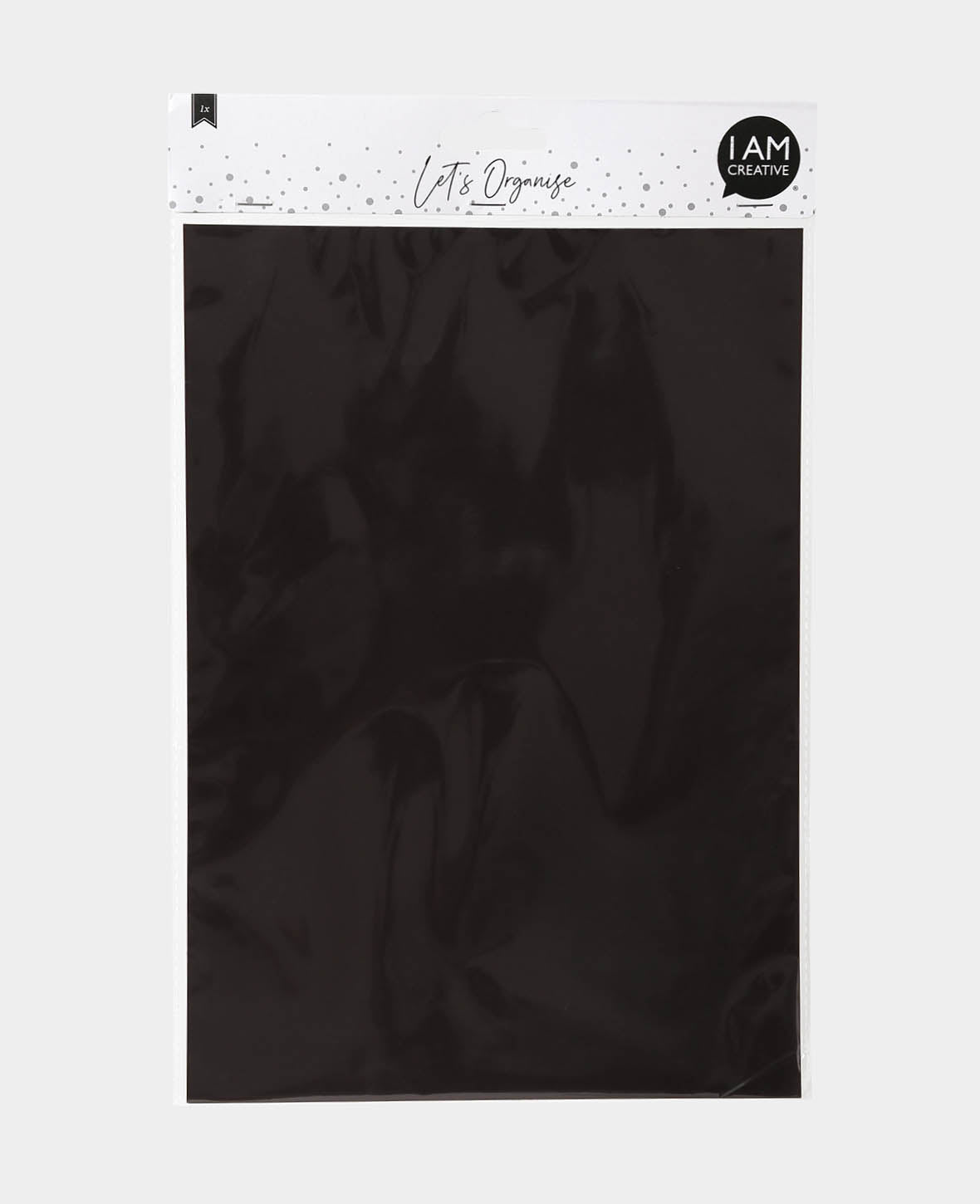 Magnetfolie A4, Folie magnetisch und selbstklebend zur Herstellung von individuell zugeschnittenen Magneten, Schwarz, 210 x 1 x 297 mm