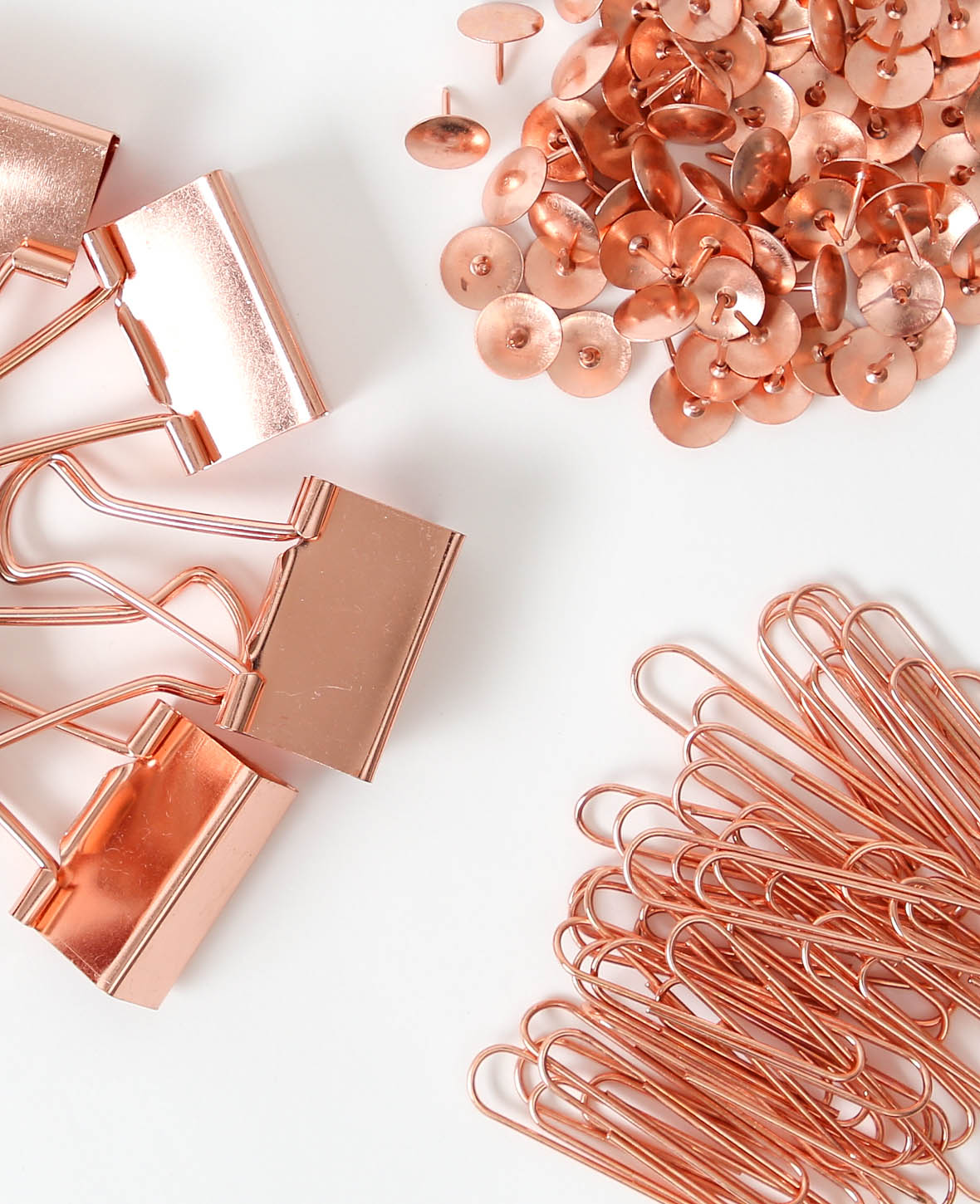 Set de pinces Rosegold, Rosegold, 32 mm, 49 x 10 mm, ø 10 x 10 mm, 208 p.