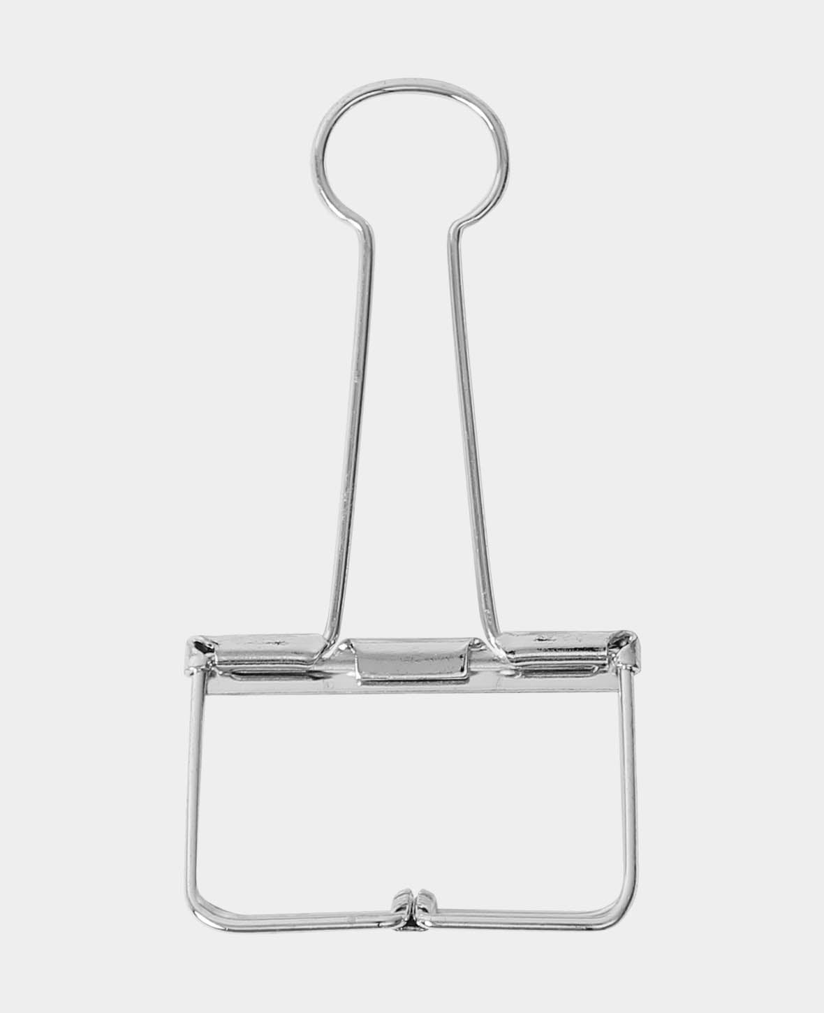 Trombones noirs argentés, pince à papier avec poignées rabattables, capacité de serrage jusqu'à 15 mm, largeur 51 mm