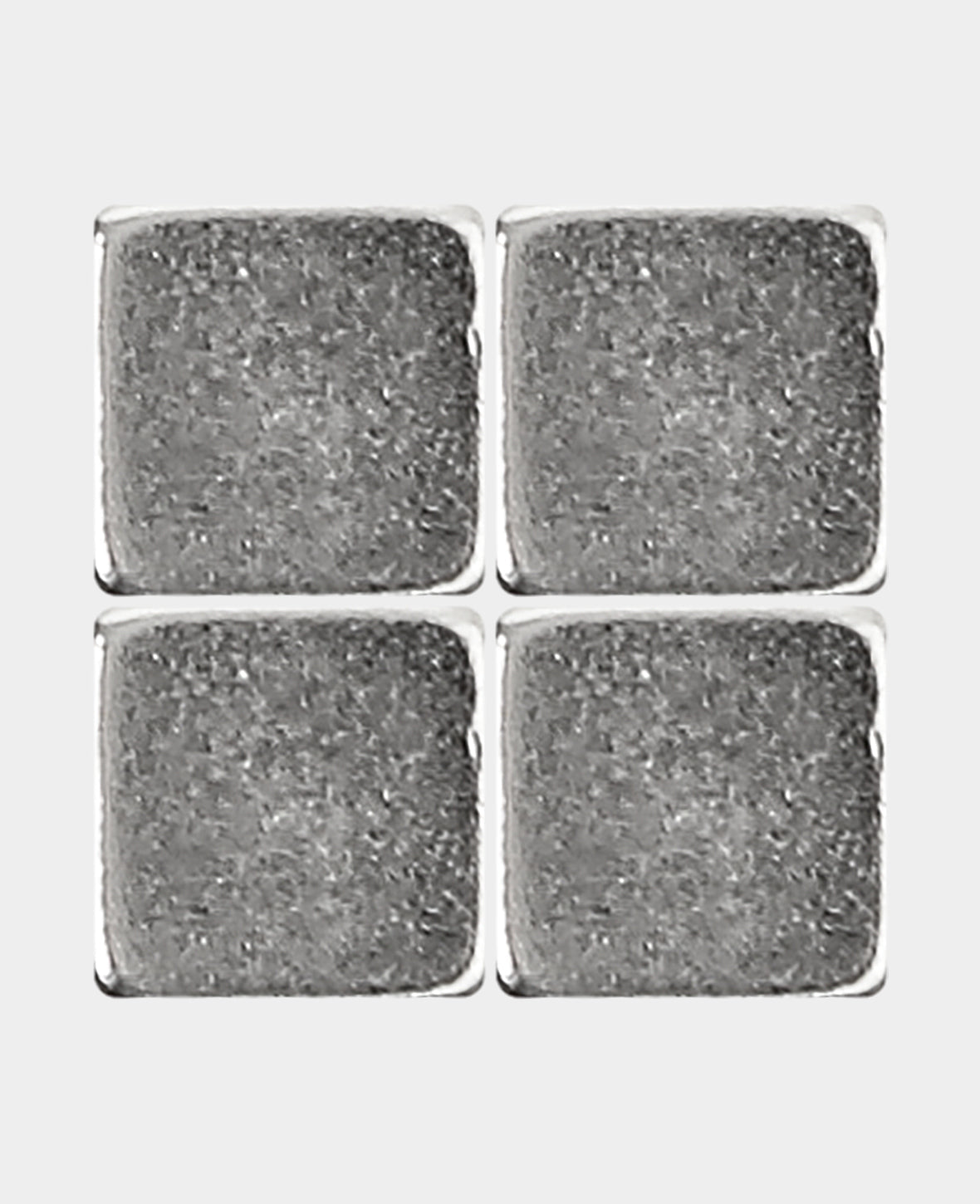 Strong square magnets, cube magnets with good adhesive force, silver, 0.8 x 0.8 x 0.8 cm, 4 pieces
