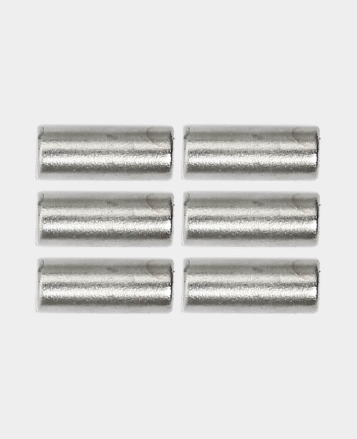 Strong Bar Magnets, Cylindrical Magnets for Various Crafts, Silver, ø 0.4 x 1 cm, 6 Pieces
