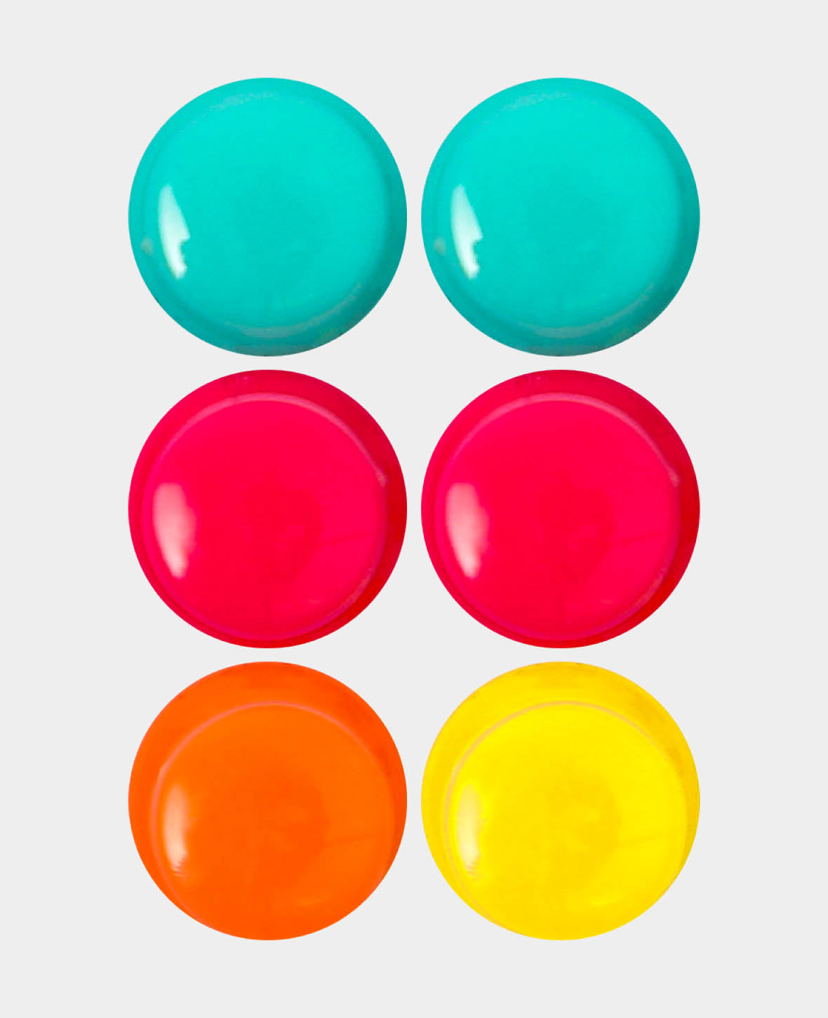 Magnetic Pins, Cone Magnets, Multicolored, ø 1 x 1.8 cm, 6 Pieces