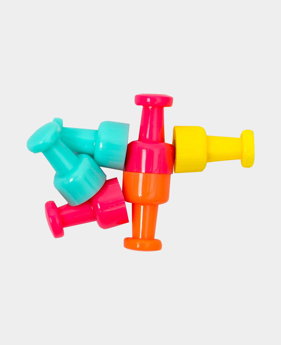 Aimants Punaise, aimants coniques, colorés, ø 1 x 1.8 cm, 6 pièces