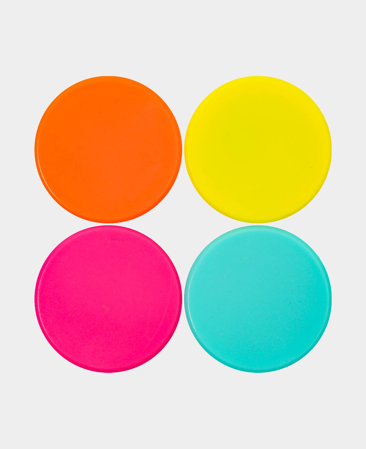 Magnetic Buttons Neon, Button Magnets, Colourful, ø 3.2 x 0.8 cm, 4 pieces