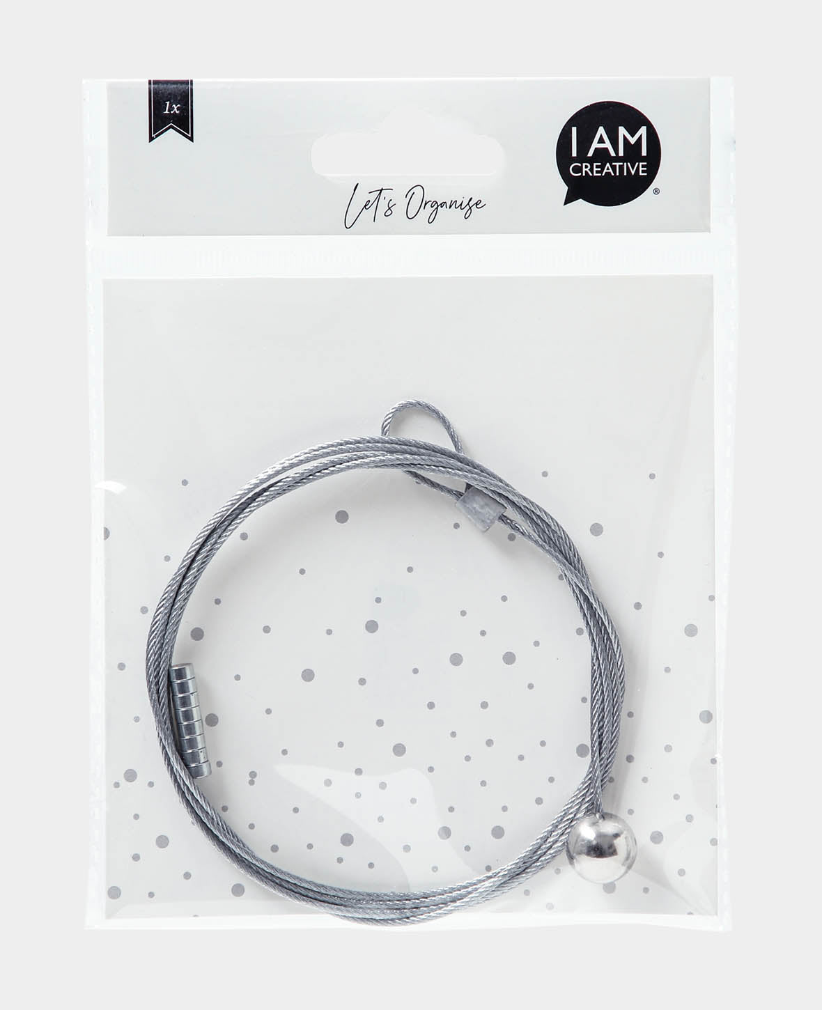 Photo Rope with Weight, Silver, 1.5 m / 0.5 x 0.3 cm