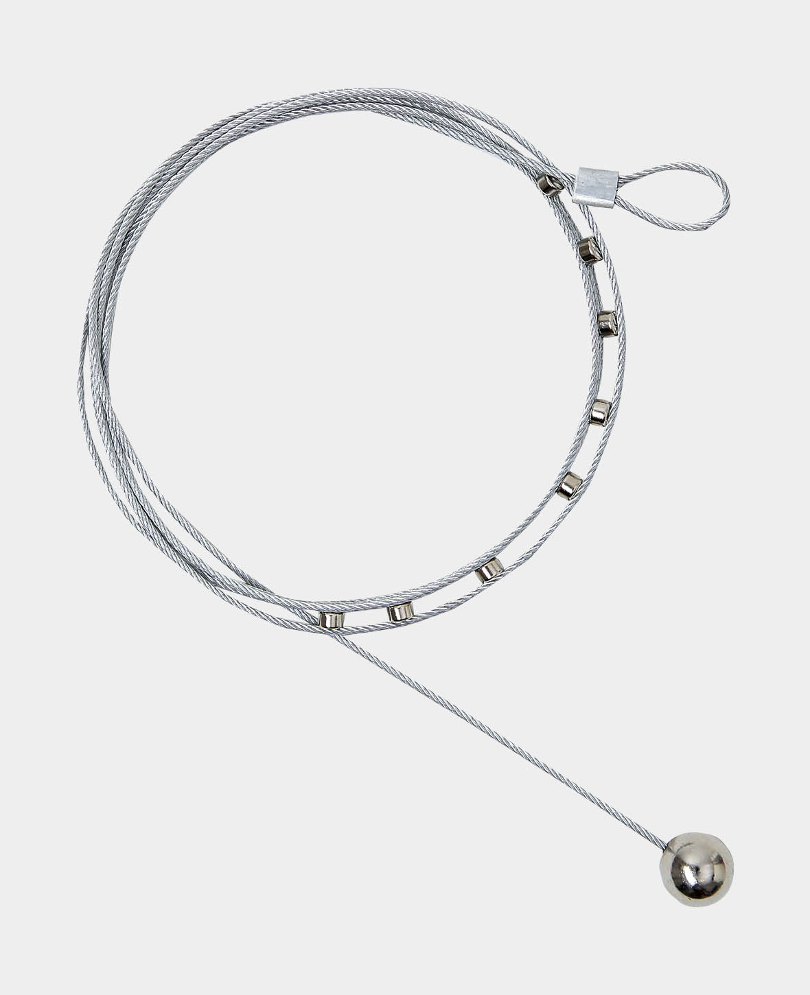 Photo Rope with Weight, Silver, 1.5 m / 0.5 x 0.3 cm