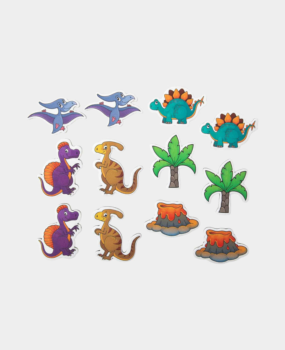 Magnet Dinosaurs, for crafting, playing, and decorating, 12 pcs.