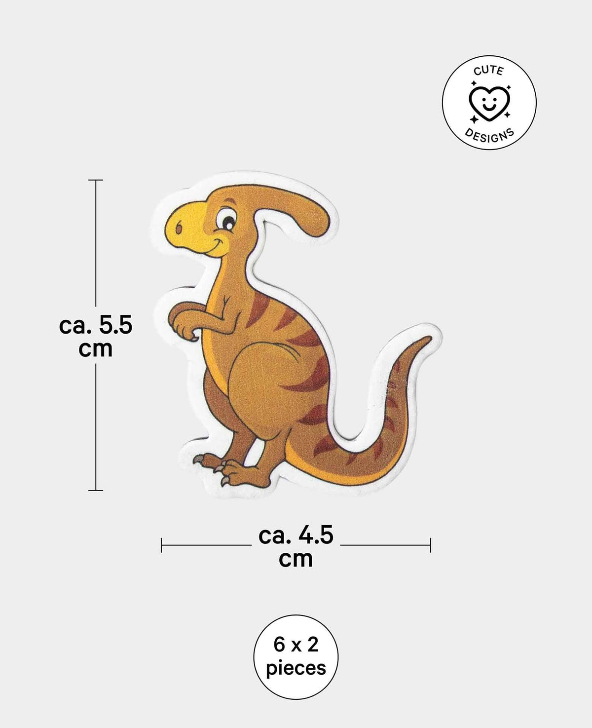 Aimants Dino, pour bricoler, jouer et décorer, 12 pces