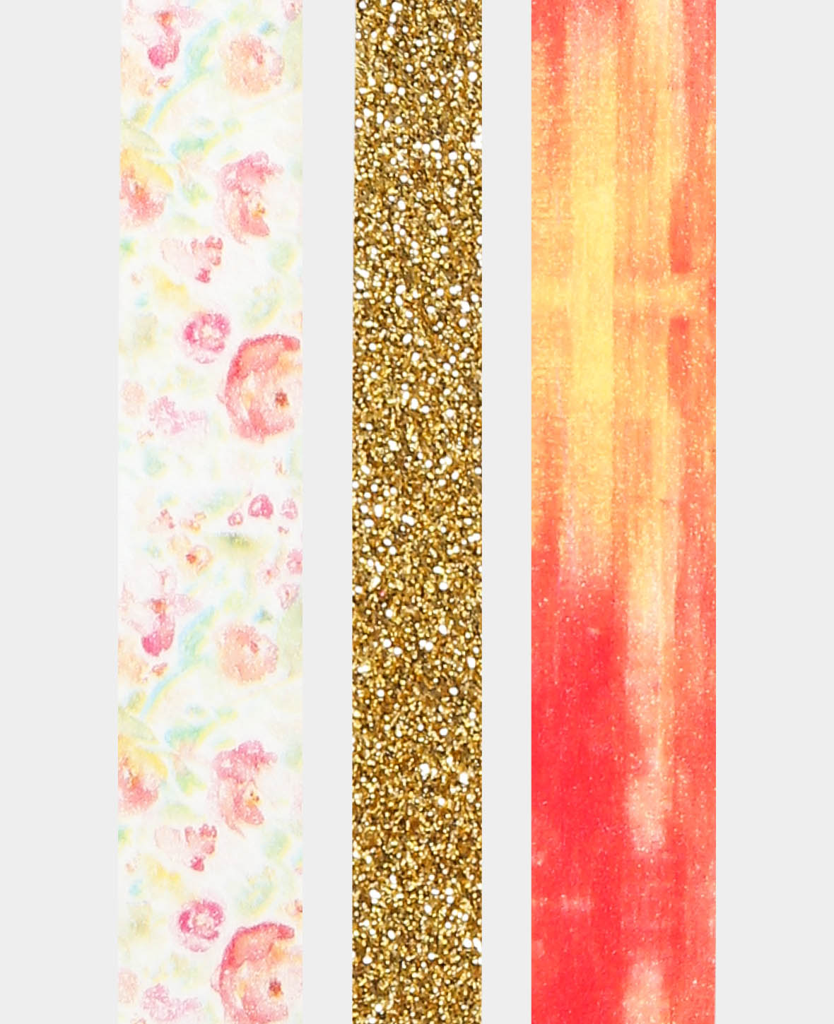 Lot de 3 Washi Tapes, Ruban adhésif décoratif Sunrise
