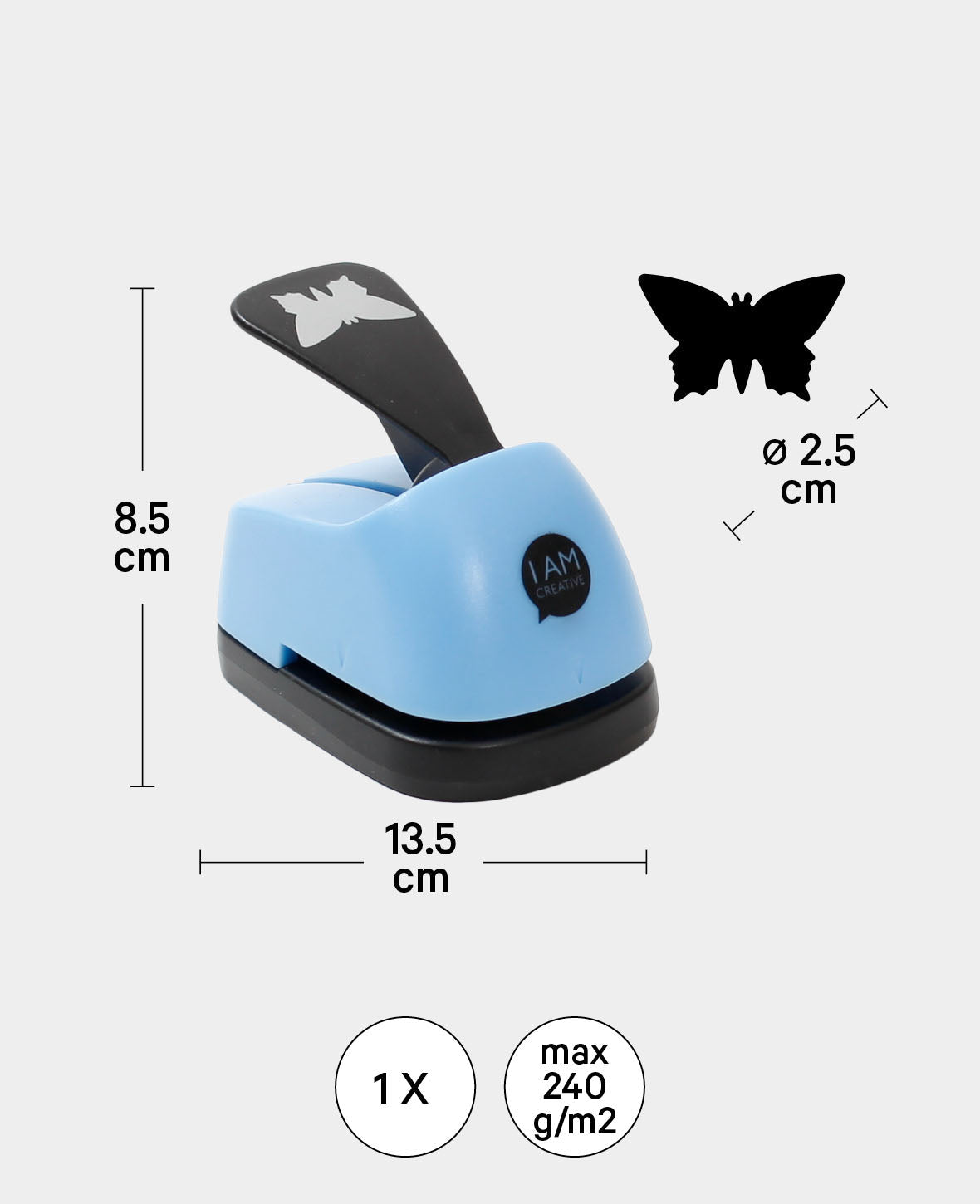 Stanzer ø 25 mm, Schmetterling