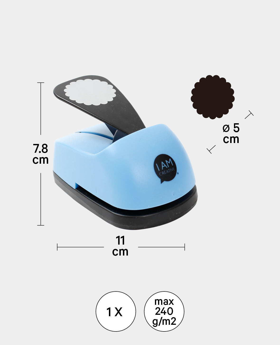 Stanzer ø 50 mm, Kreis gewellt