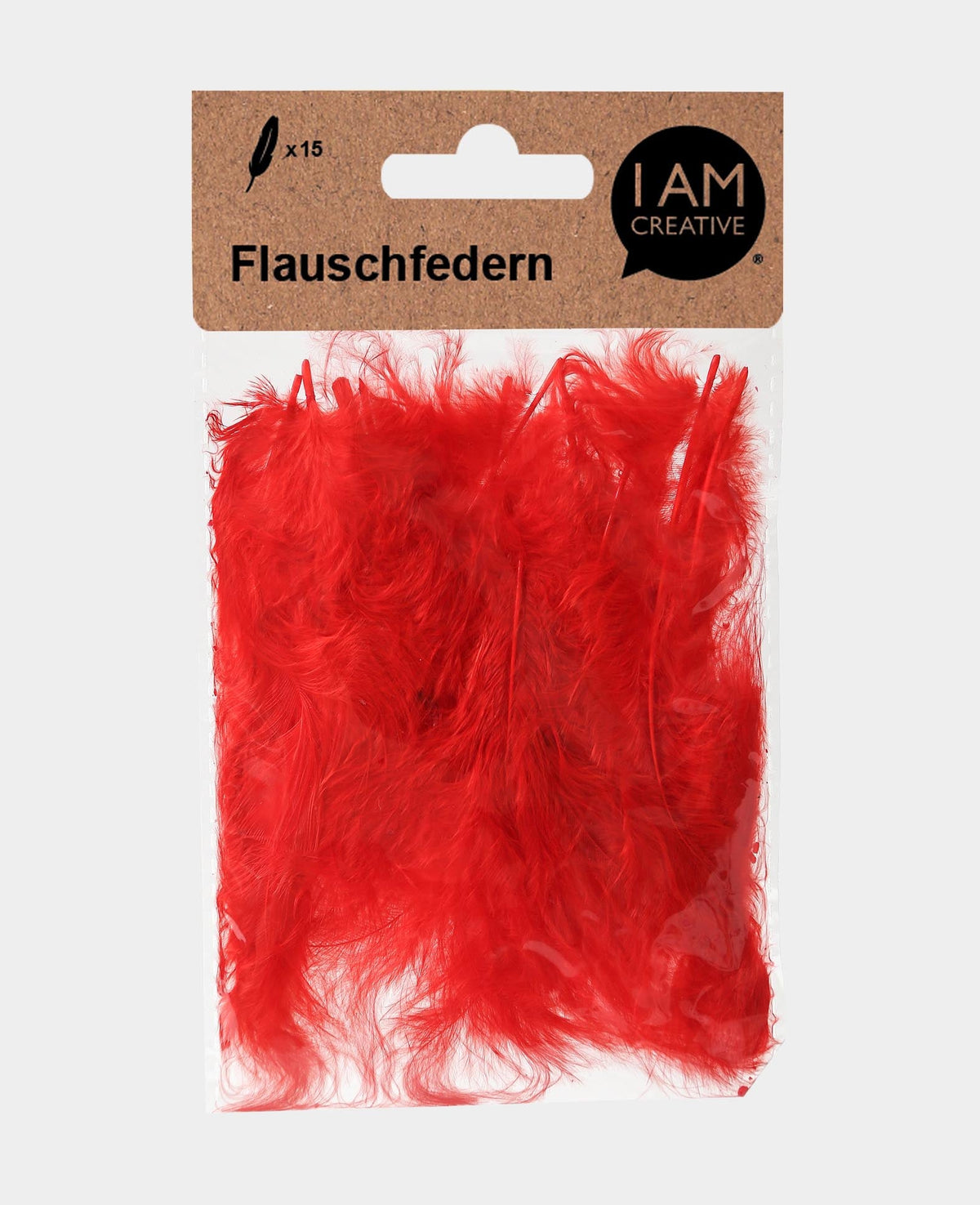 Plumes décoratives Jumbo, couleurs assorties, env. 30 cm, 8 pces