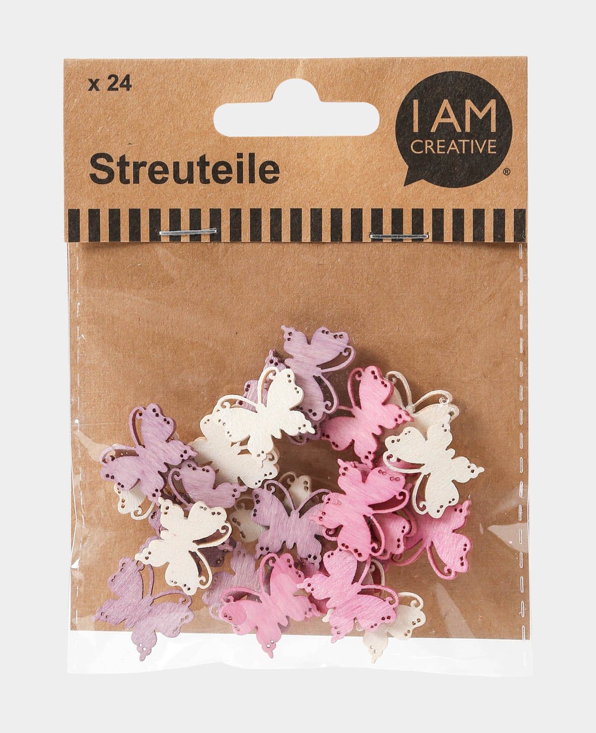 Streuteile Schmetterling lila, 24 Stk.
