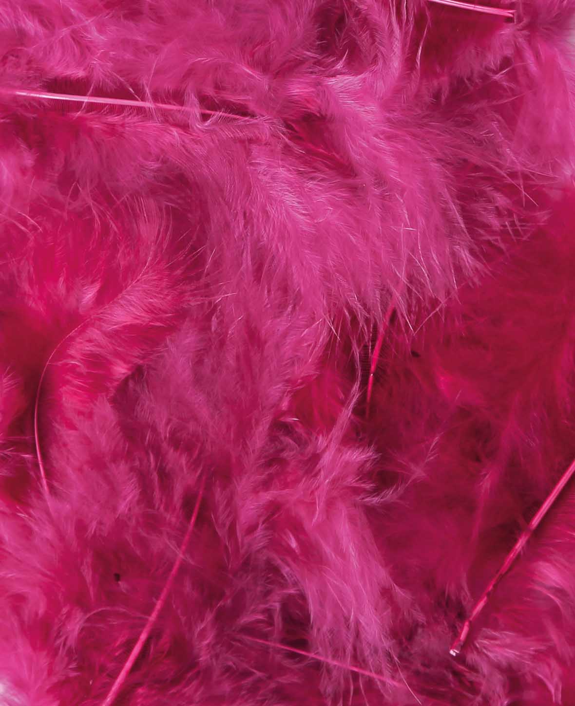 Decorative Feathers, Fuchsia, 8 cm, 15 pcs.