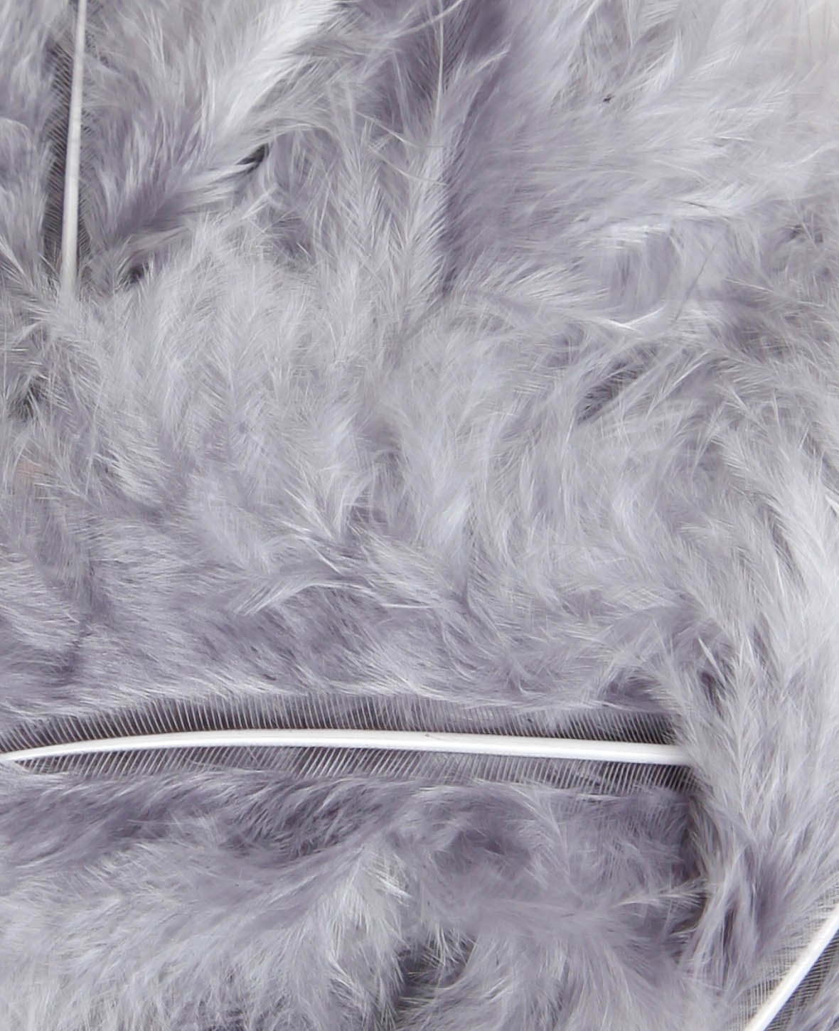 Decorative Feathers, Grey, 8 cm, 15 pcs.