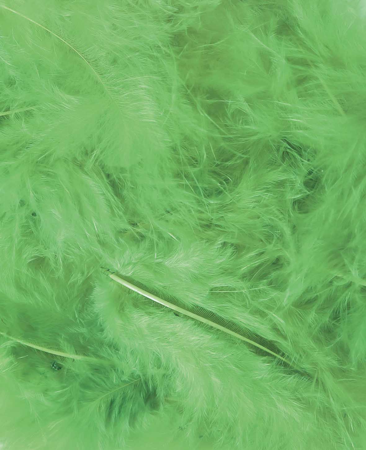 Decorative Feathers, Lime Green, 8 cm, 15 pcs.