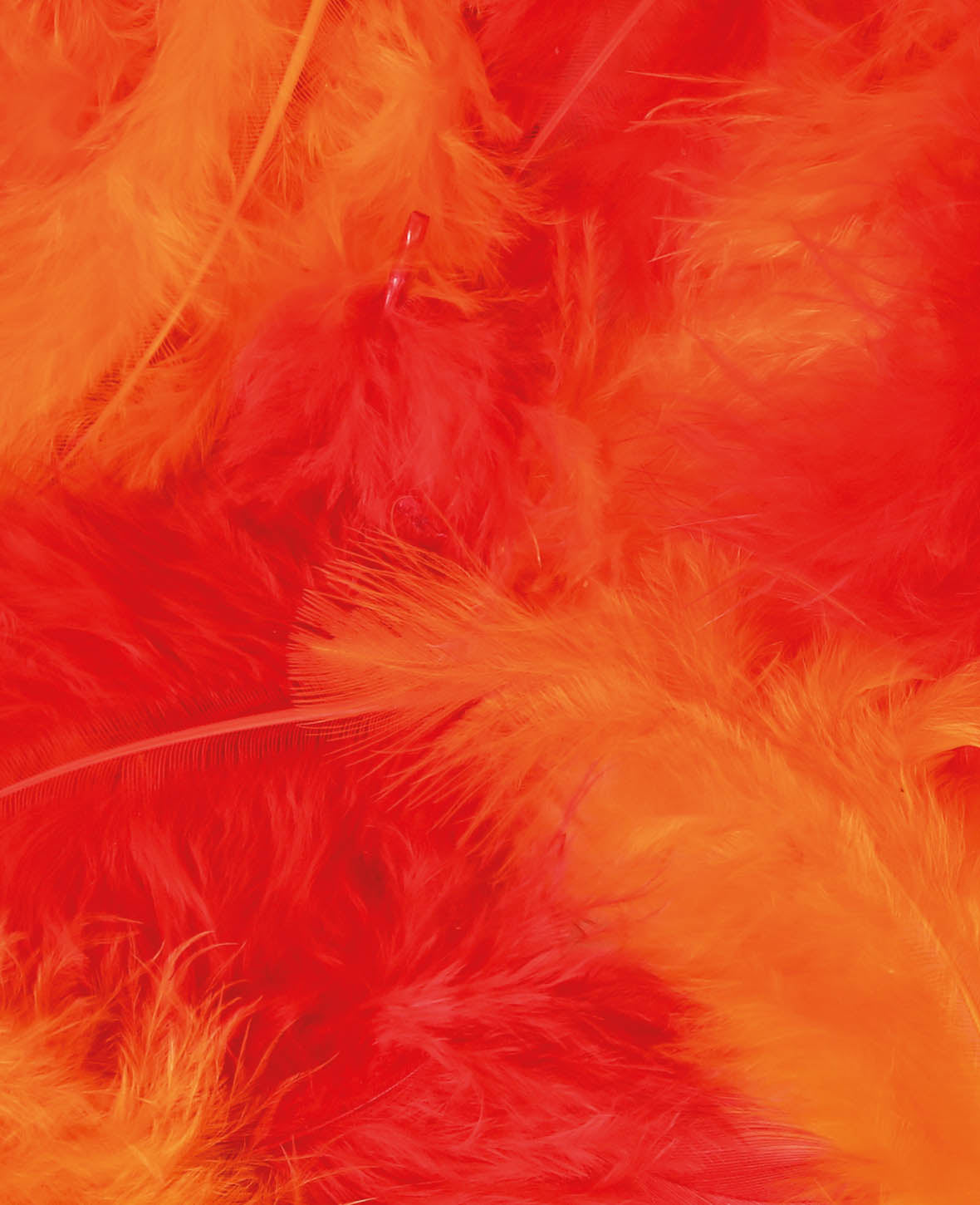 Feather Mix 6 - 12 cm, Red Tones